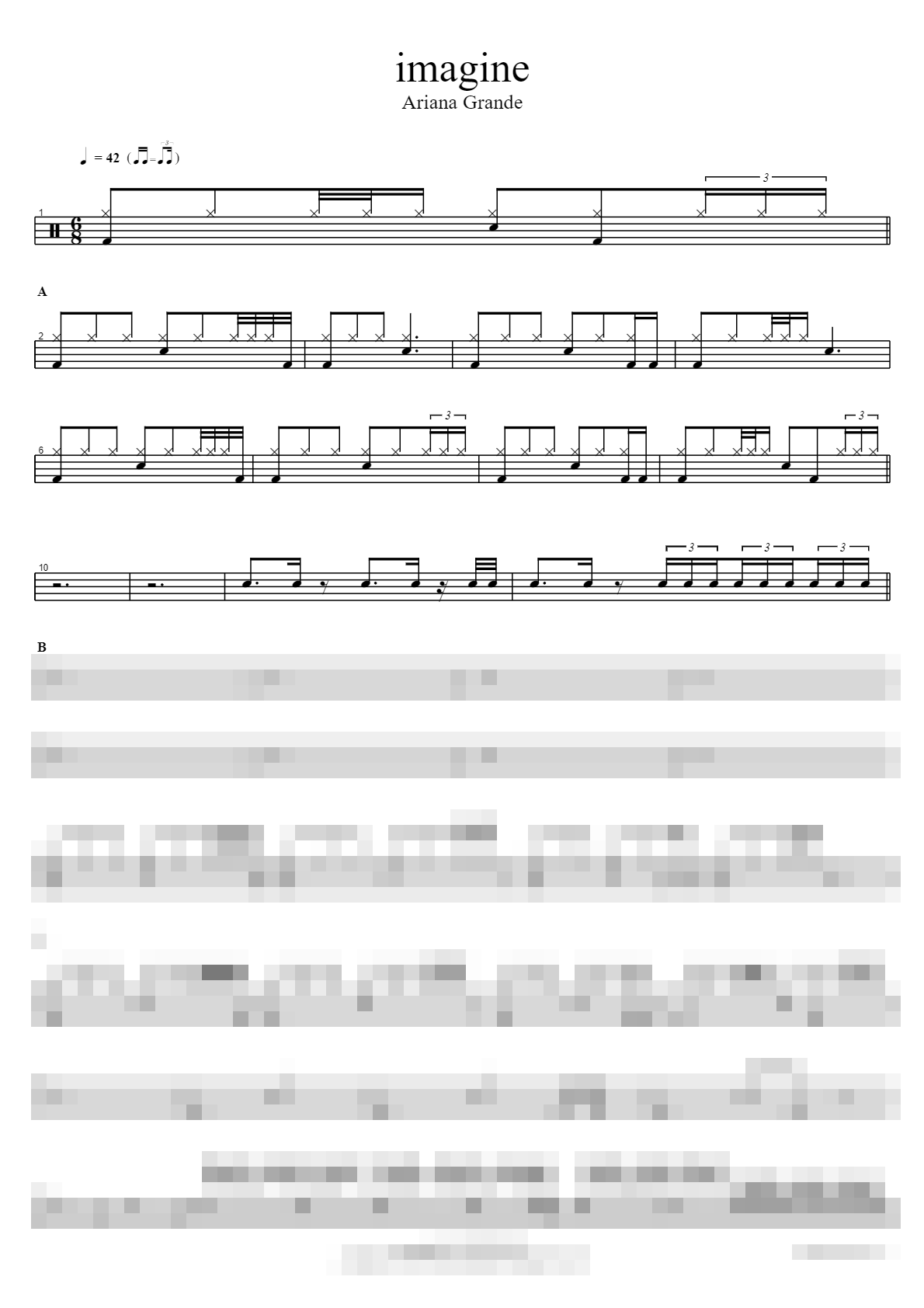 imagine Sheet Music Preview