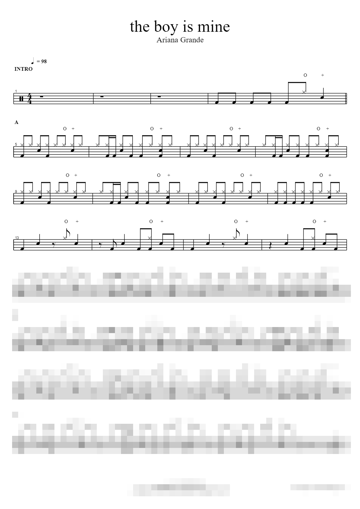 the boy is mine Sheet Music Preview