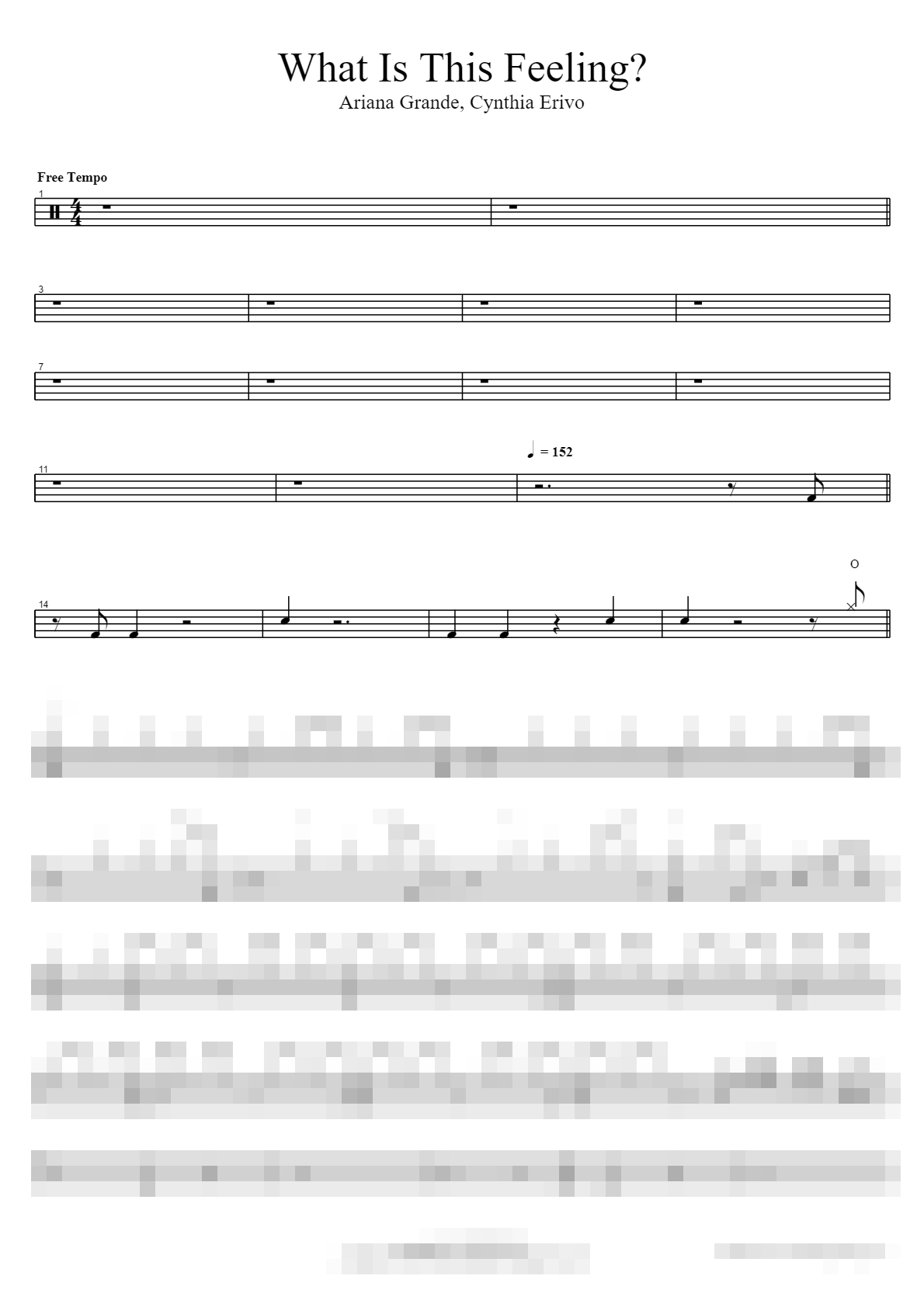What Is This Feeling Sheet Music Preview