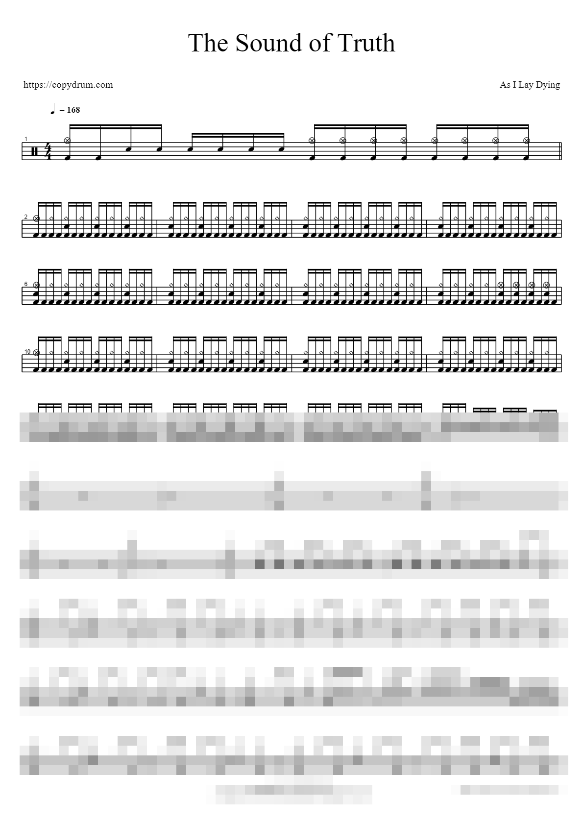 The Sound of Truth Sheet Music Preview