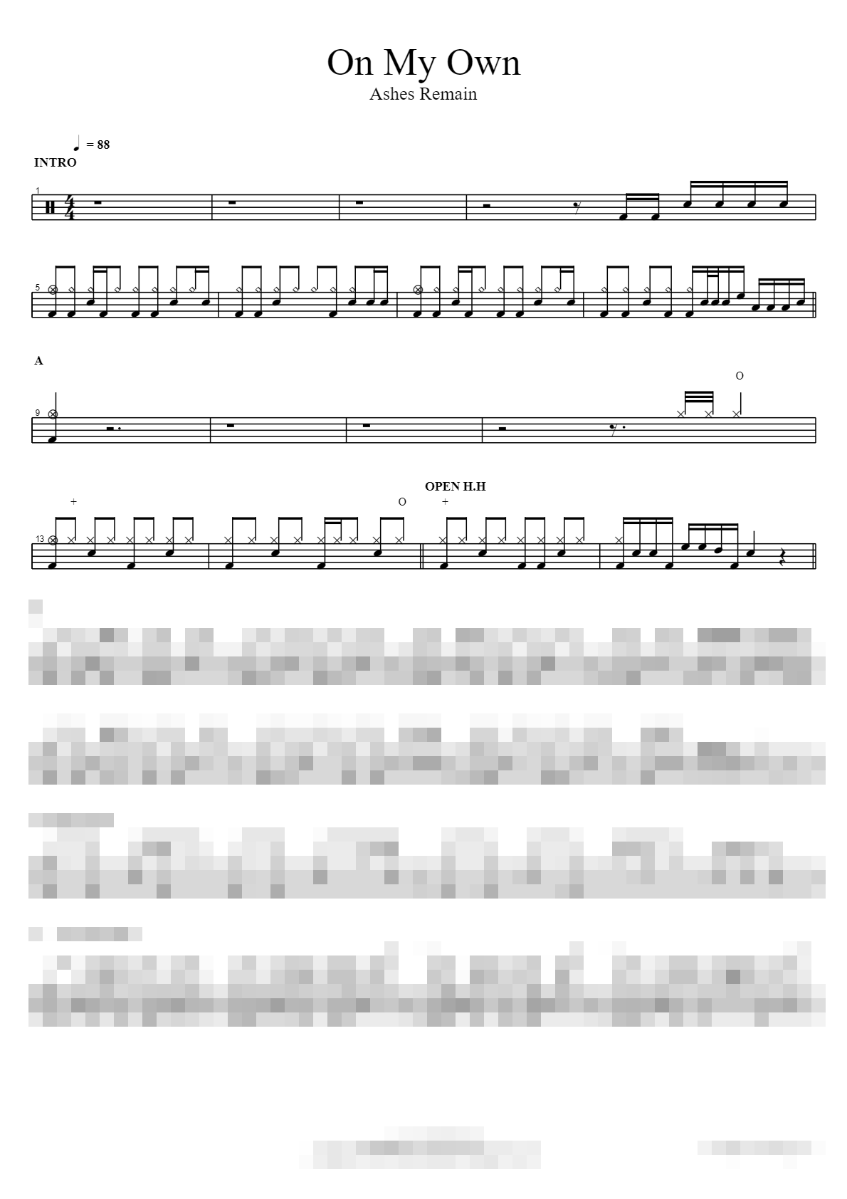 On My Own Sheet Music Preview