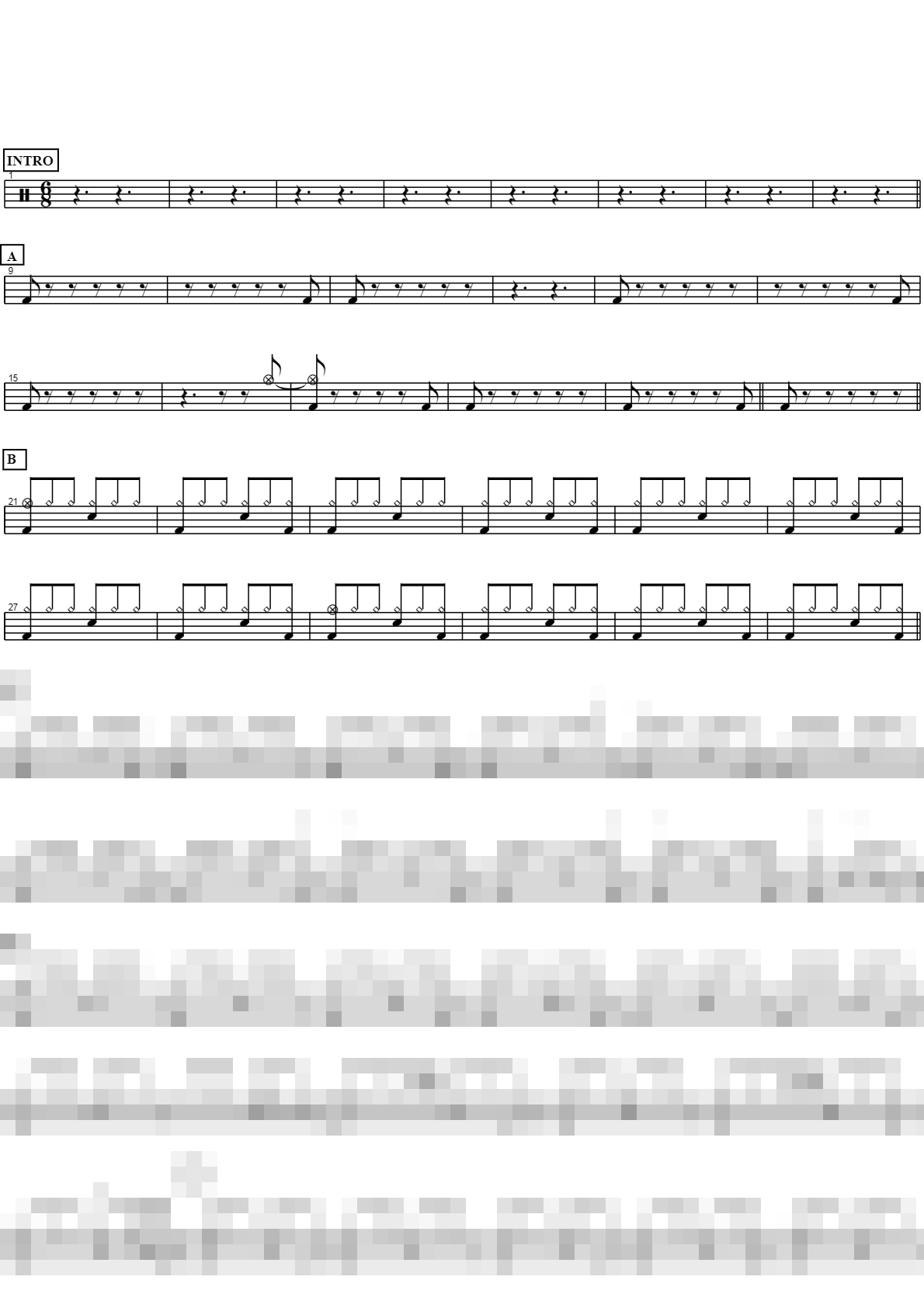 I'm With You Sheet Music Preview