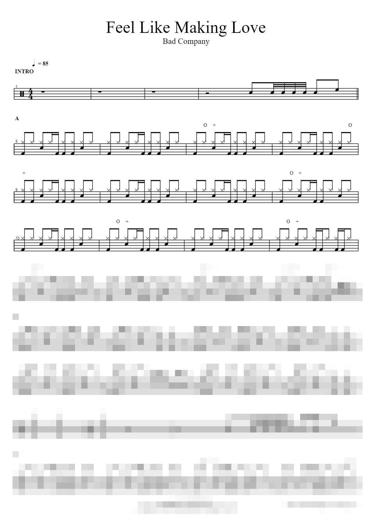 Feel Like Making Love Sheet Music Preview