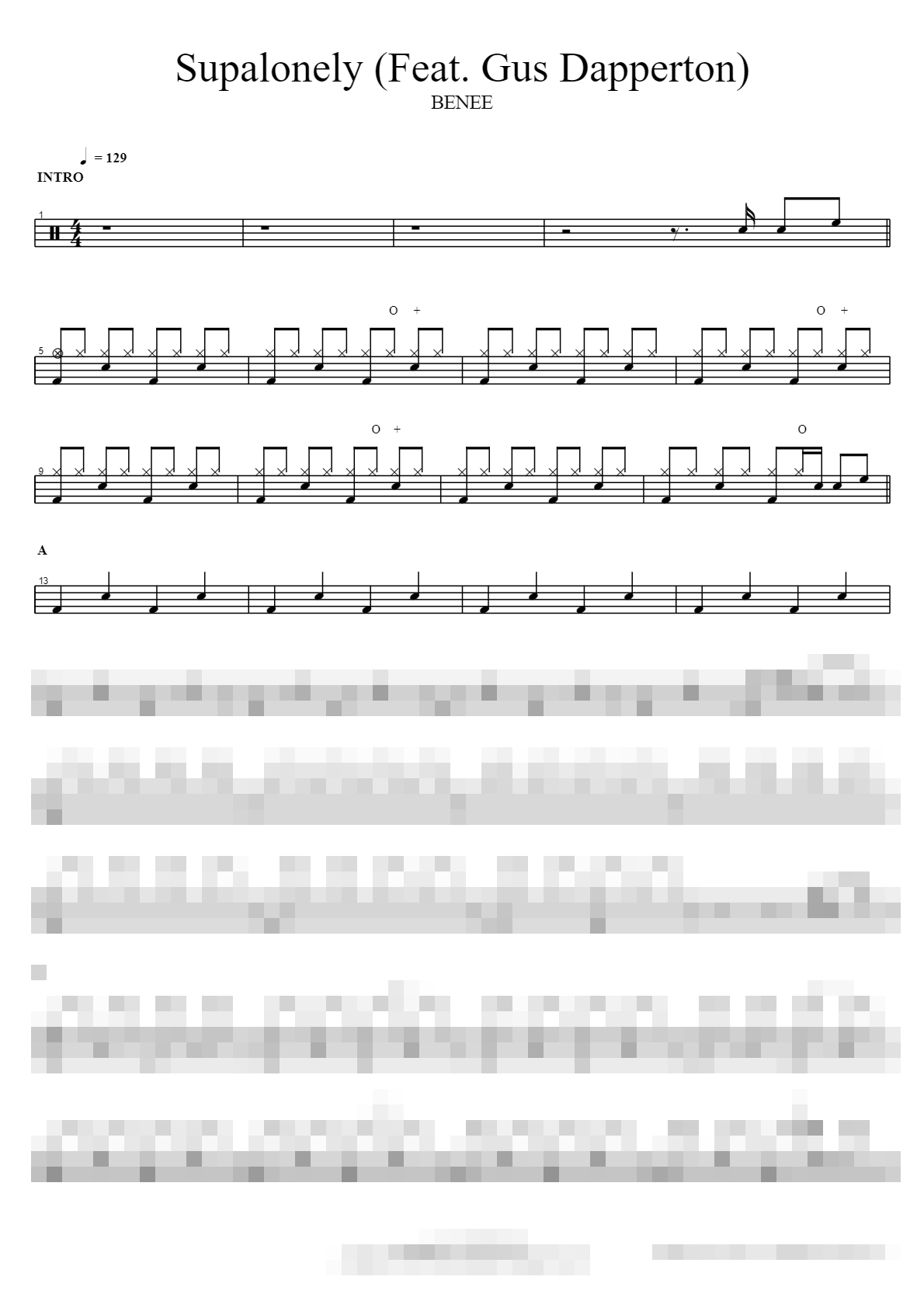 Supalonely (Feat. Gus Dapperton) Sheet Music Preview