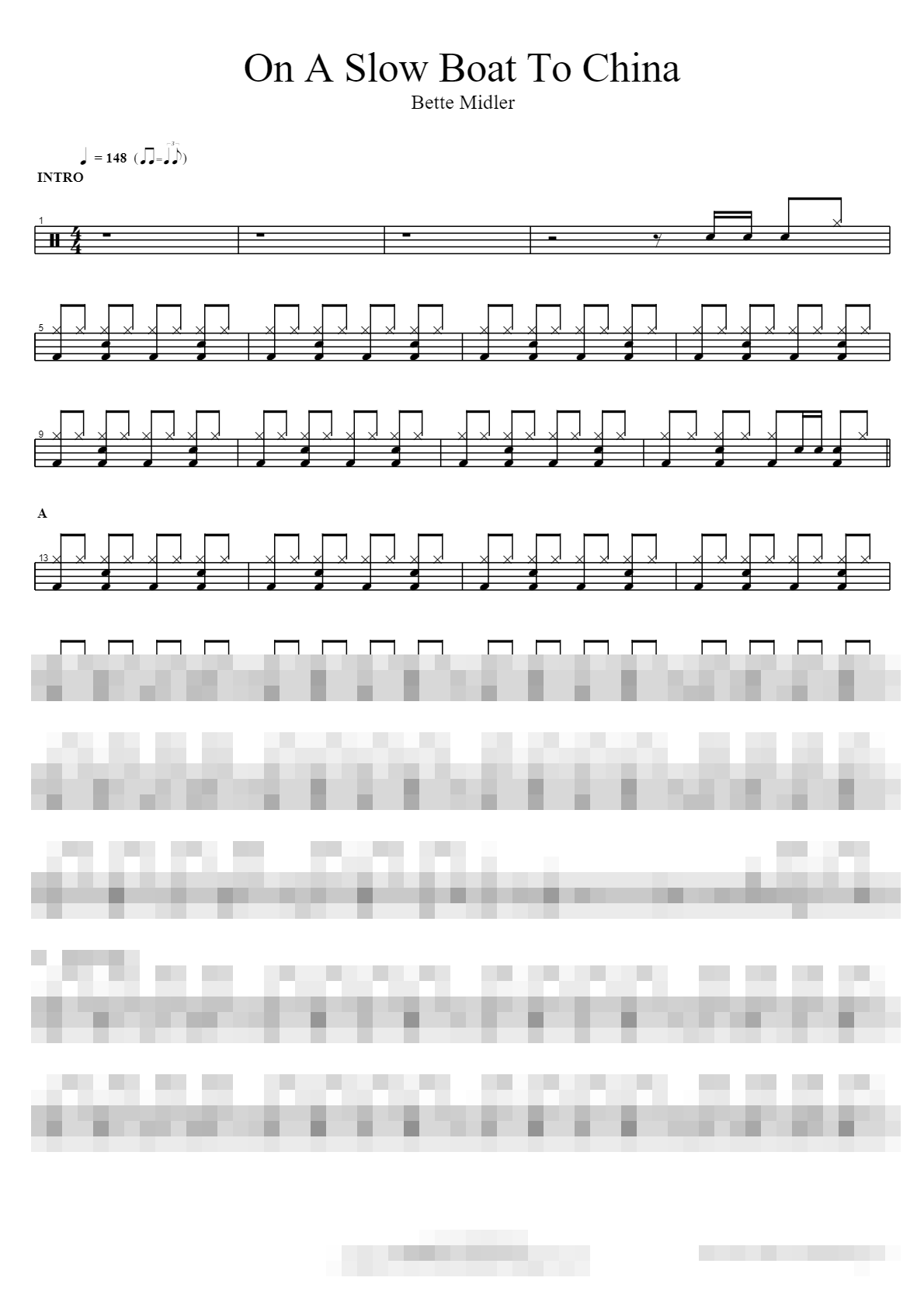 On A Slow Boat To China Sheet Music Preview