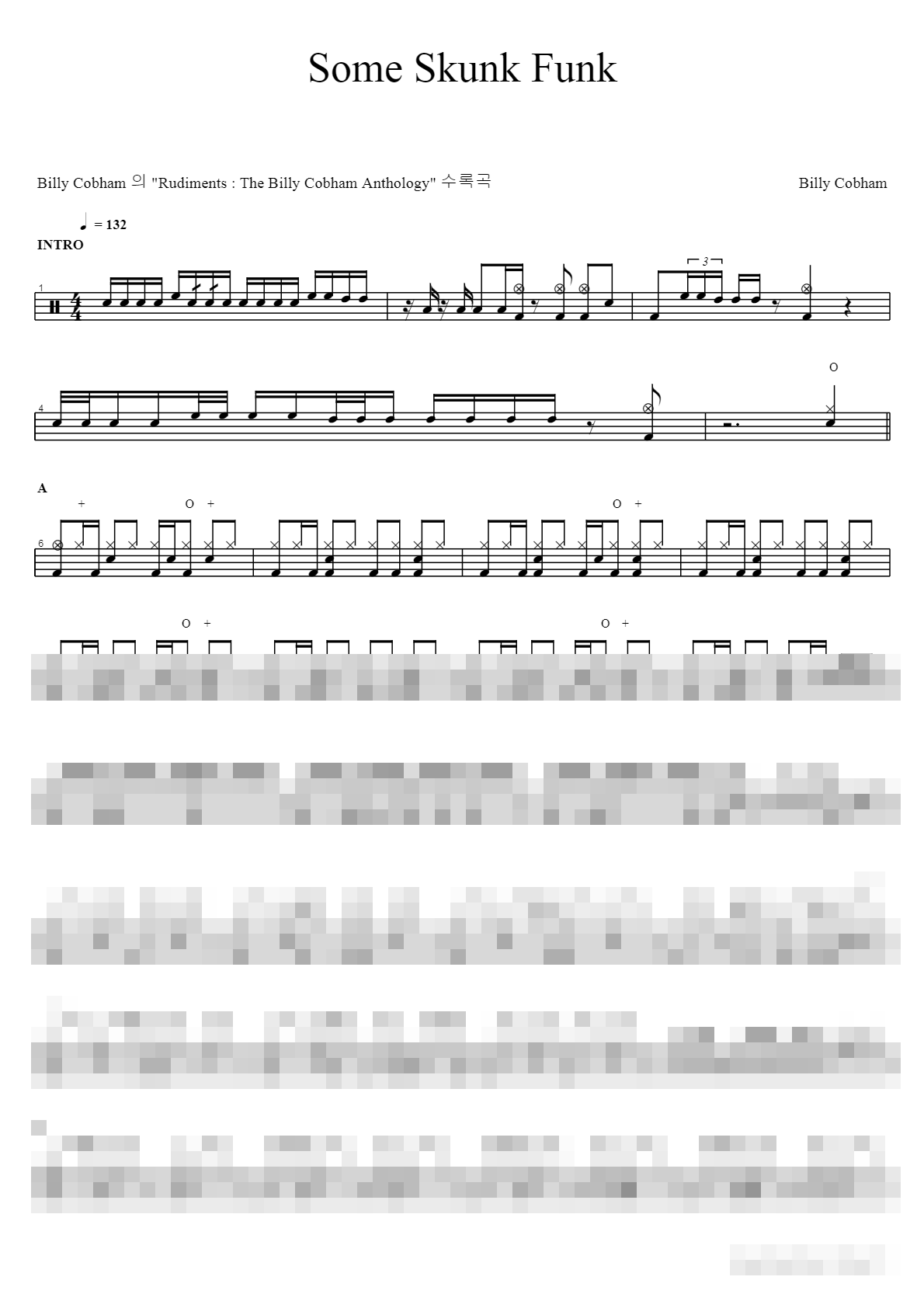 Some Skunk Funk Sheet Music Preview