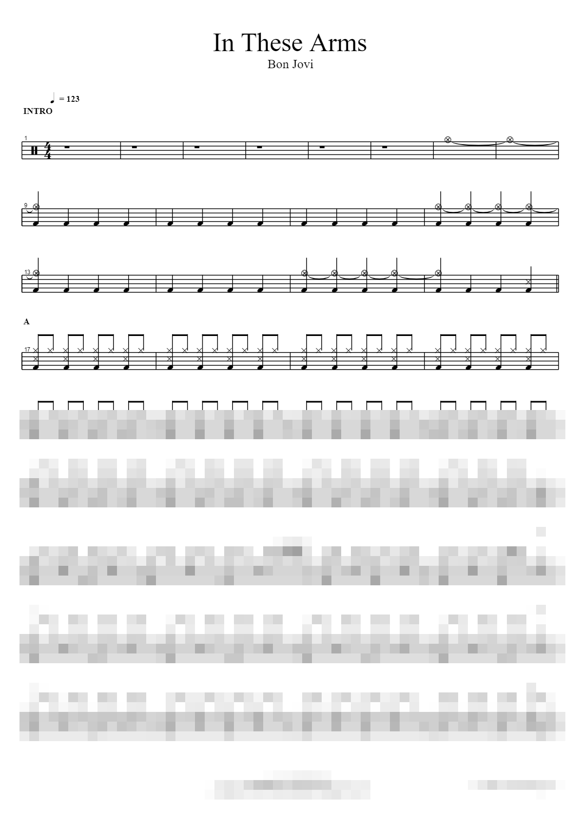 In These Arms Sheet Music Preview