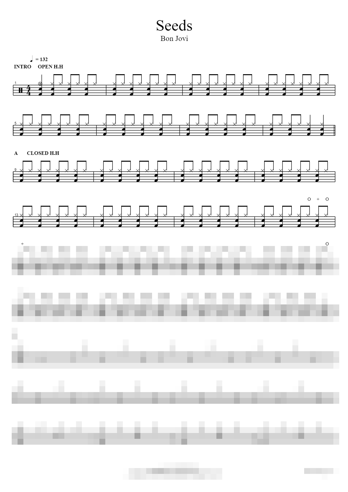 Seeds Sheet Music Preview