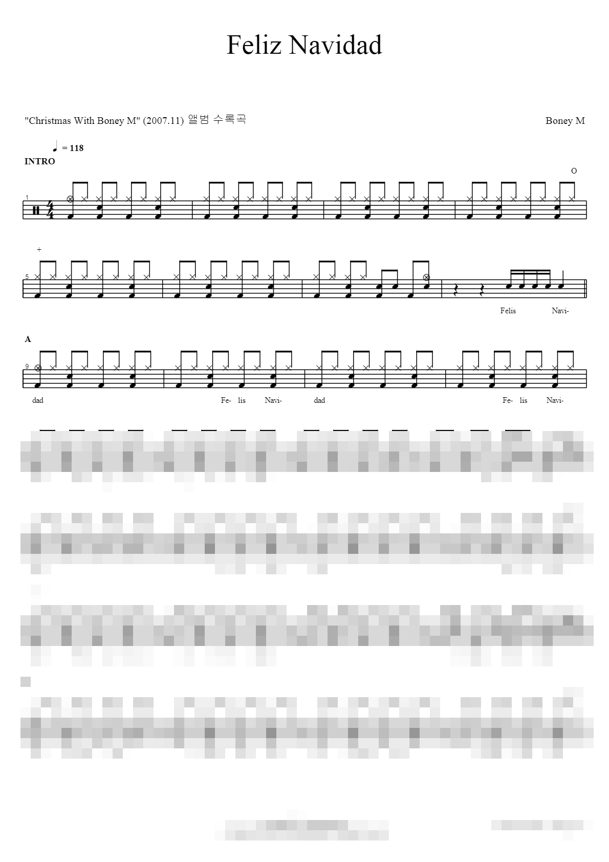 Feliz Navidad Sheet Music Preview