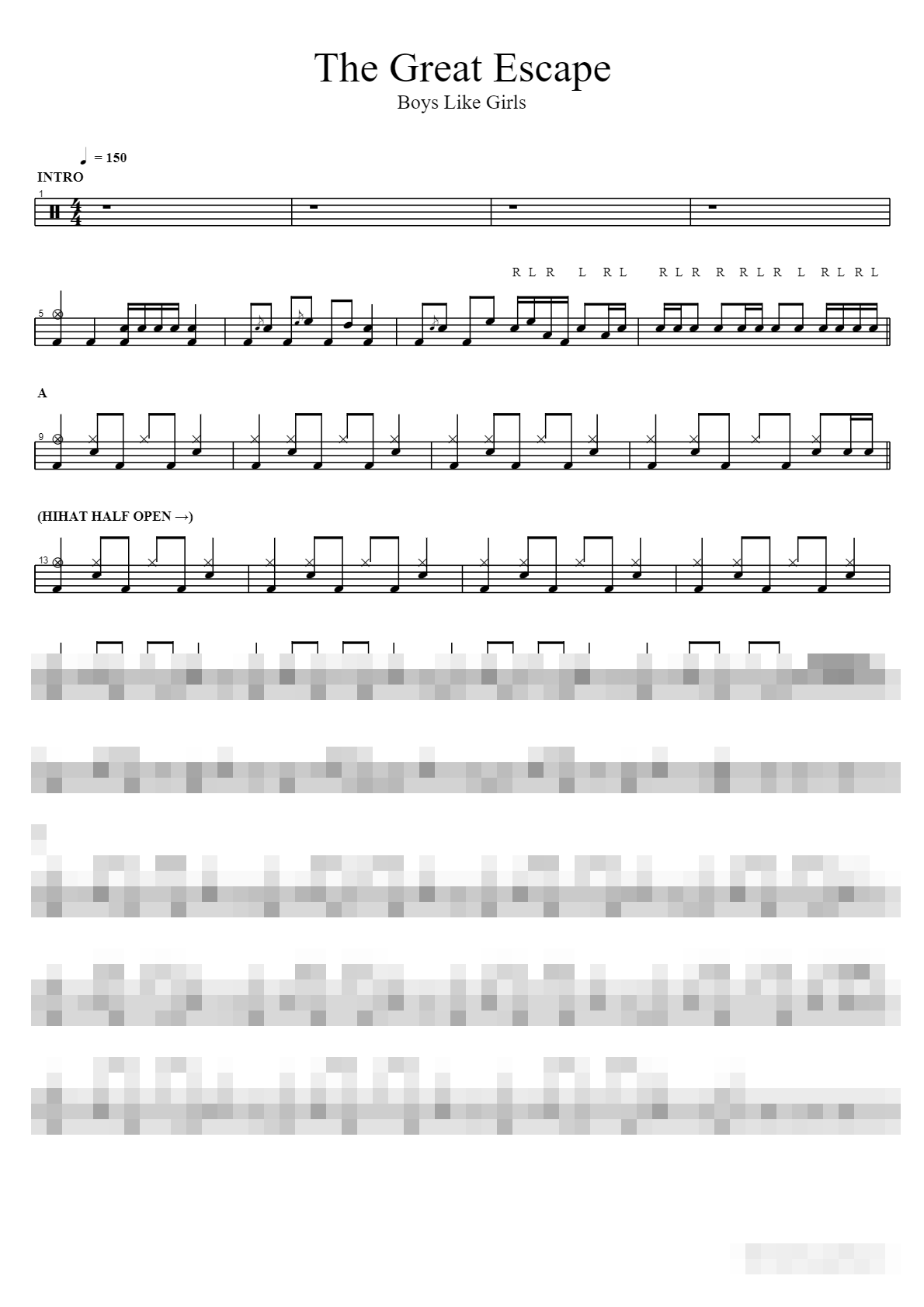 The Great Escape Sheet Music Preview