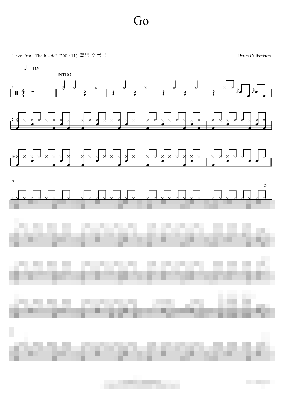 Go Sheet Music Preview
