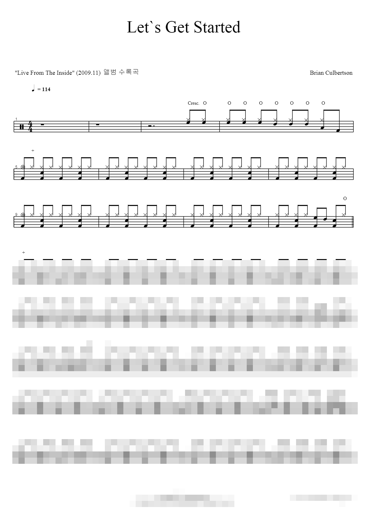Lets Get Started Sheet Music Preview