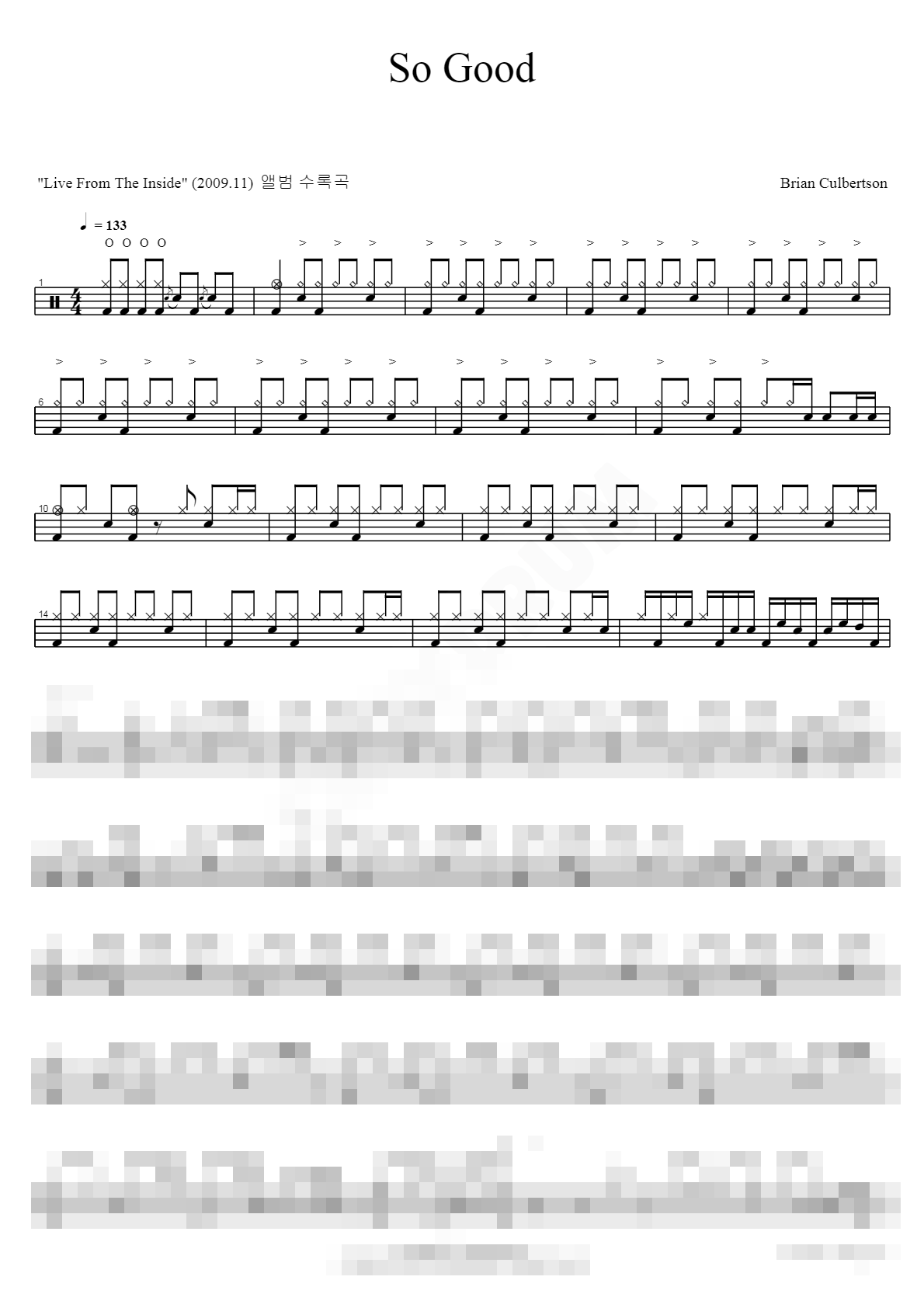 So Good Sheet Music Preview