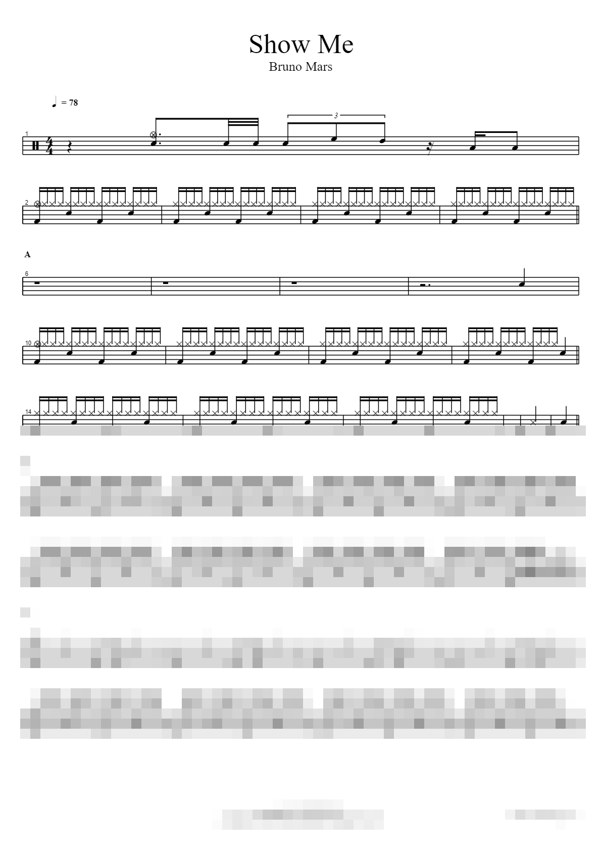 Show Me Sheet Music Preview