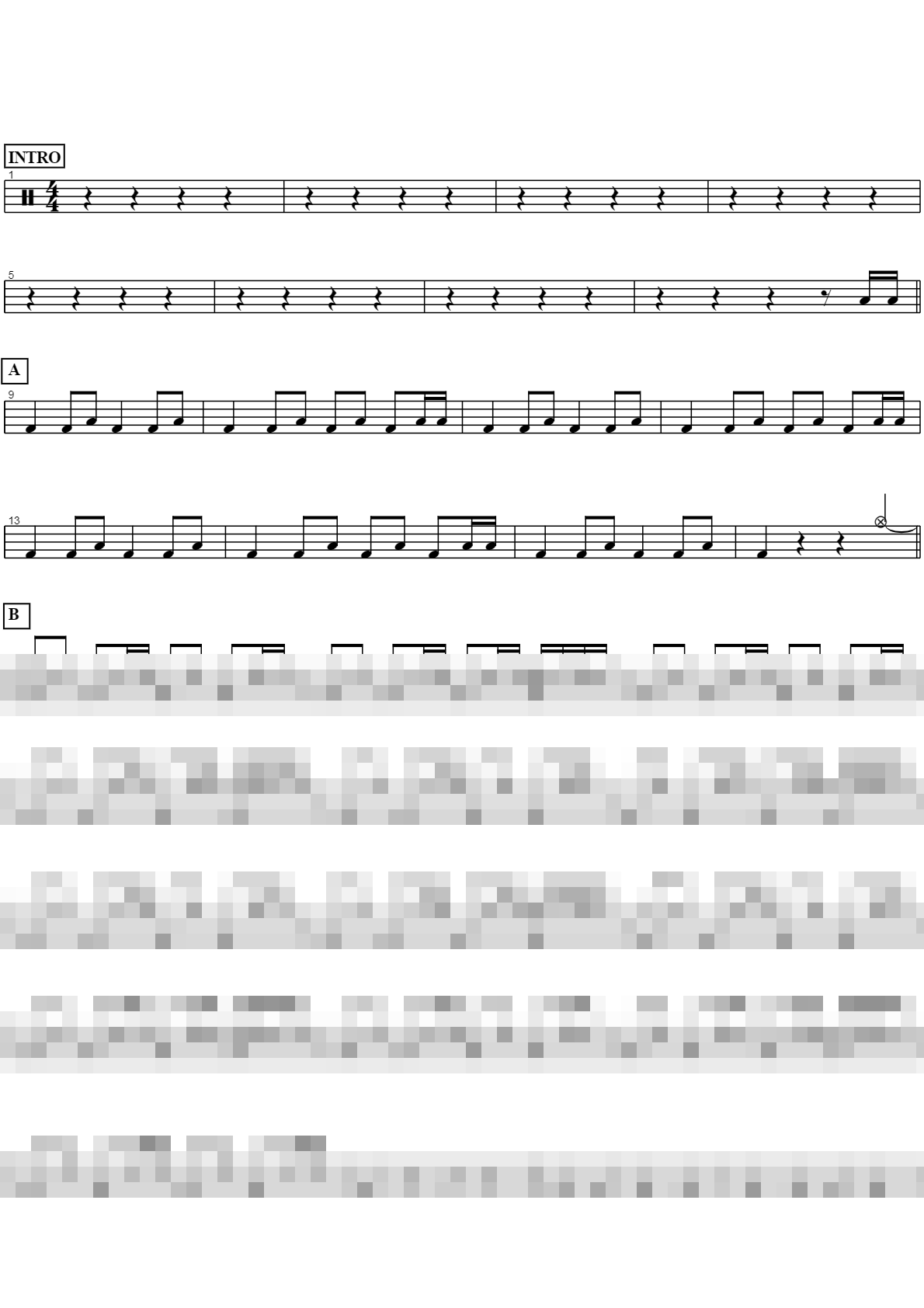 Grenade Sheet Music Preview