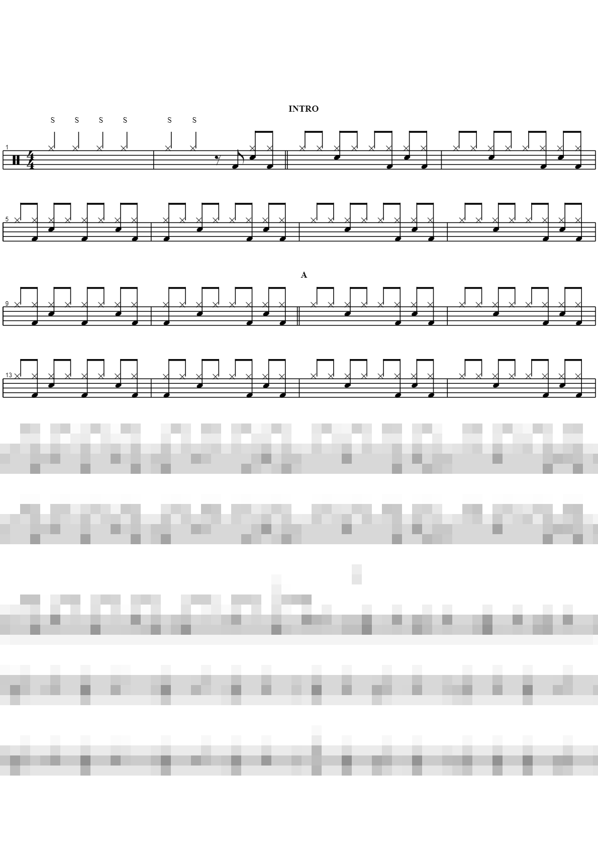 Locked Out Of Heaven Sheet Music Preview