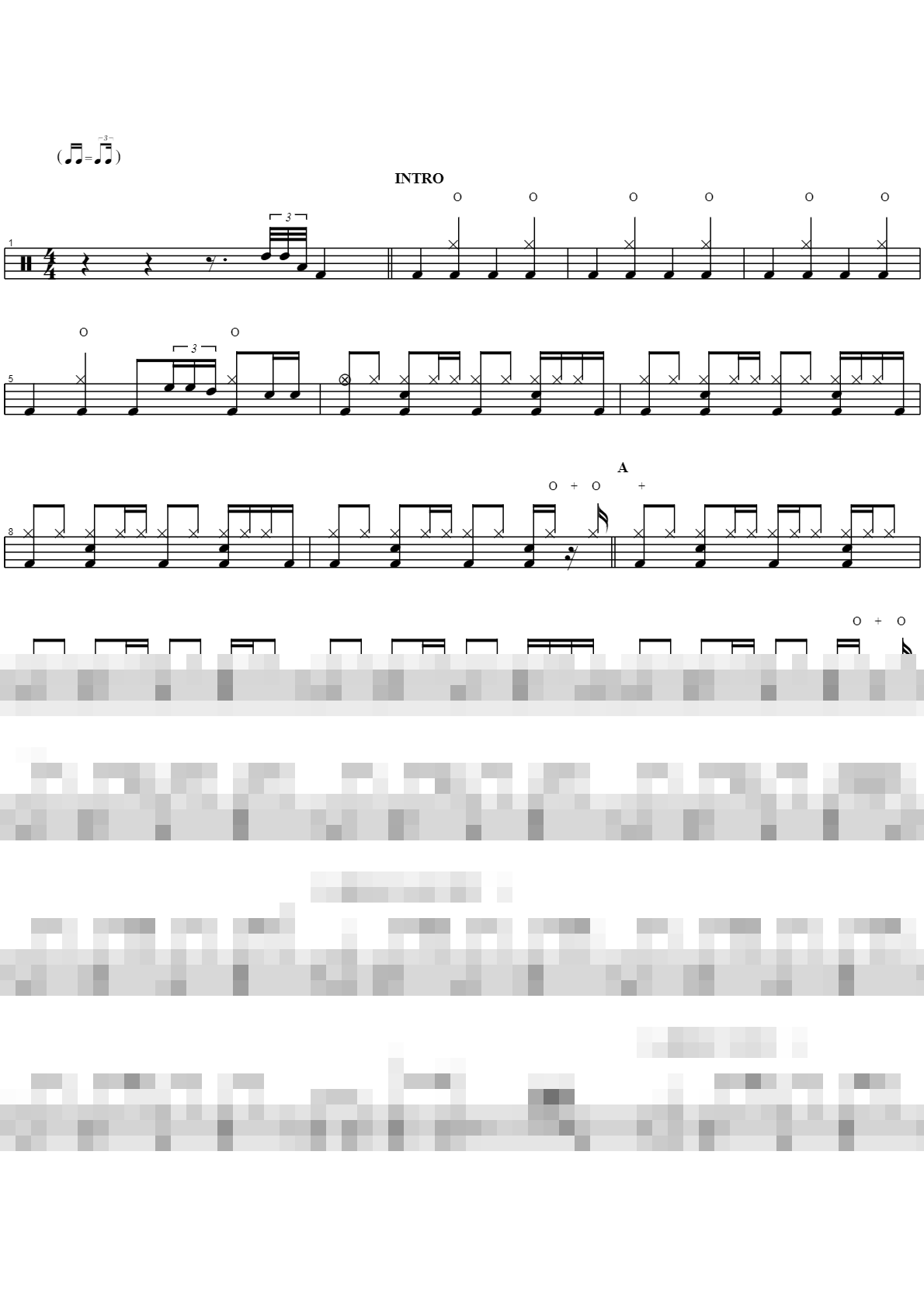 down up beat Sheet Music Preview