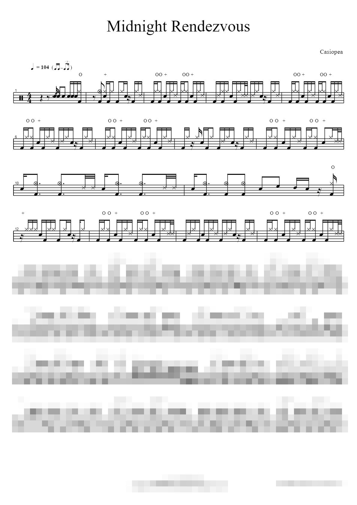 Midnight Rendezvous Sheet Music Preview
