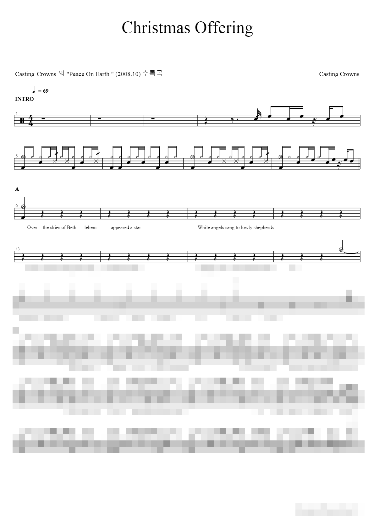 Christmas Offering Sheet Music Preview