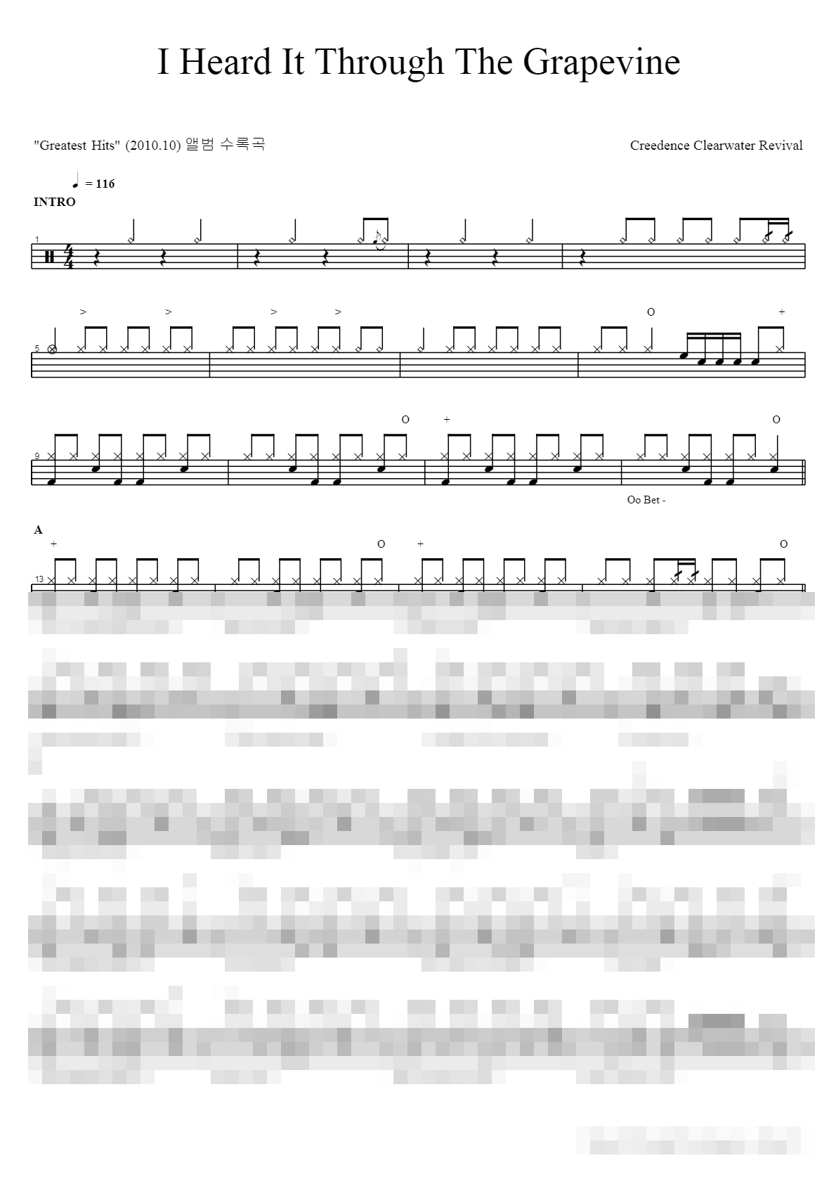 I Heard It Through The Grapevine Sheet Music Preview
