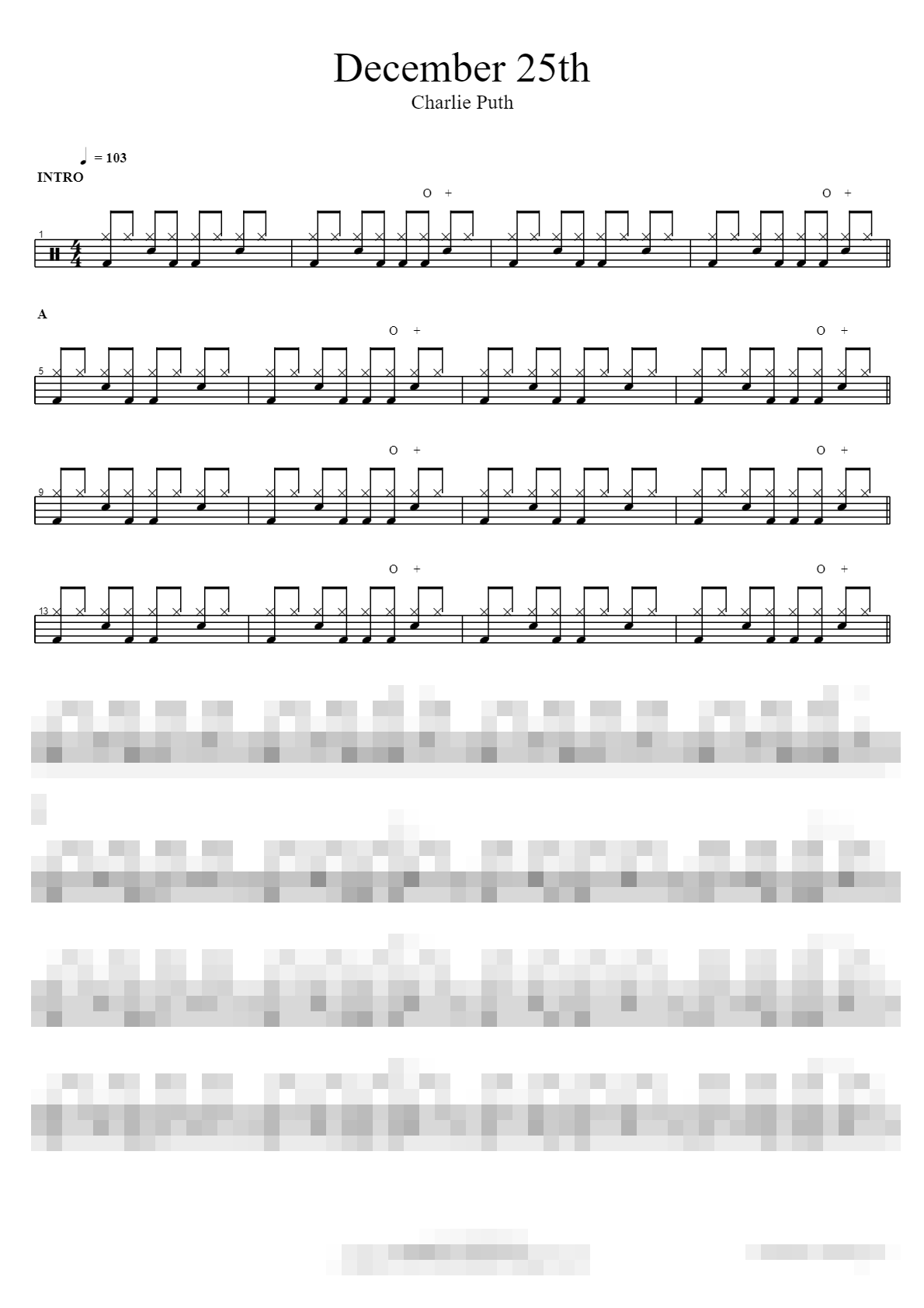 December 25th Sheet Music Preview