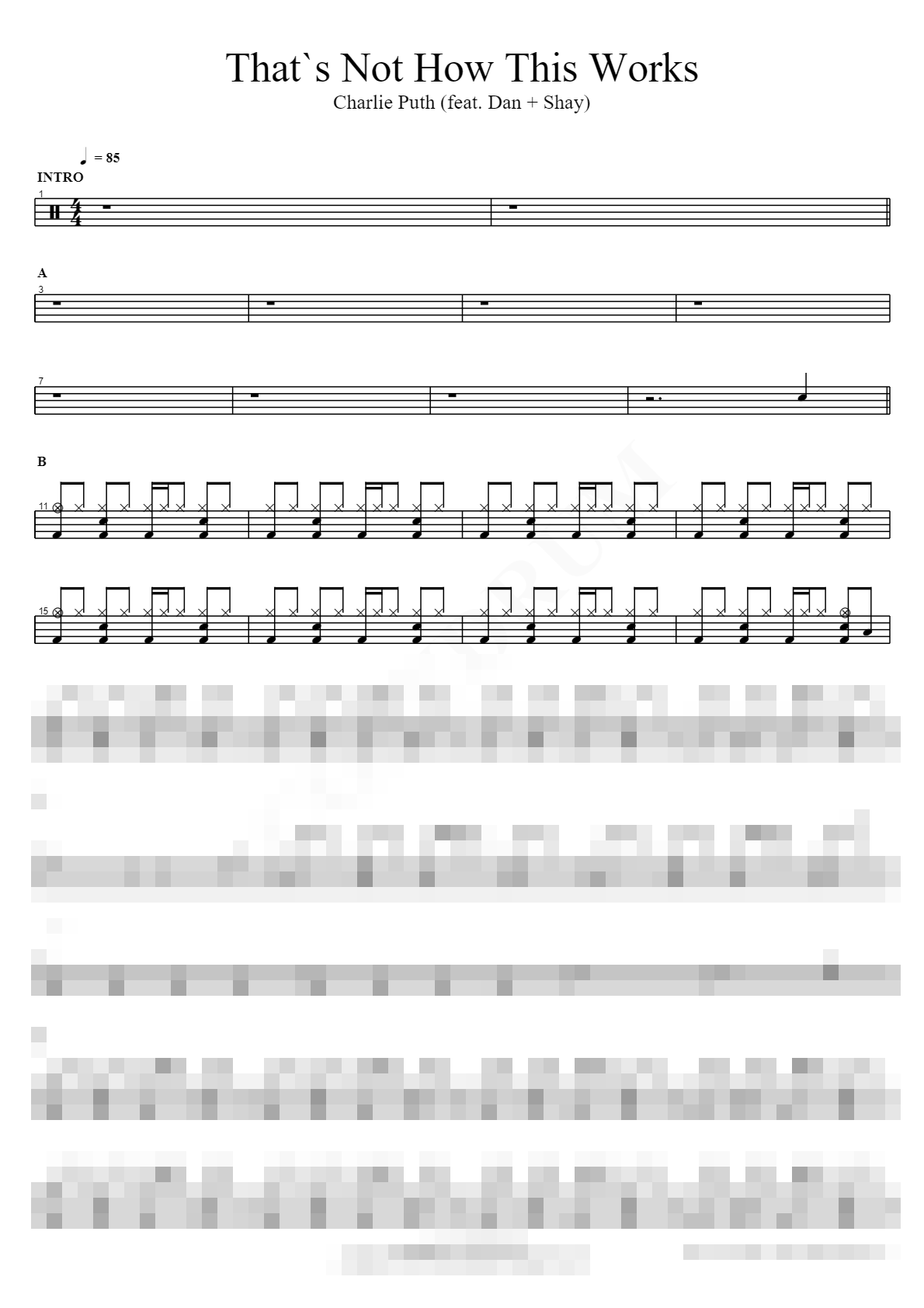 That’s Not How This Works (feat. Dan + Shay) Sheet Music Preview