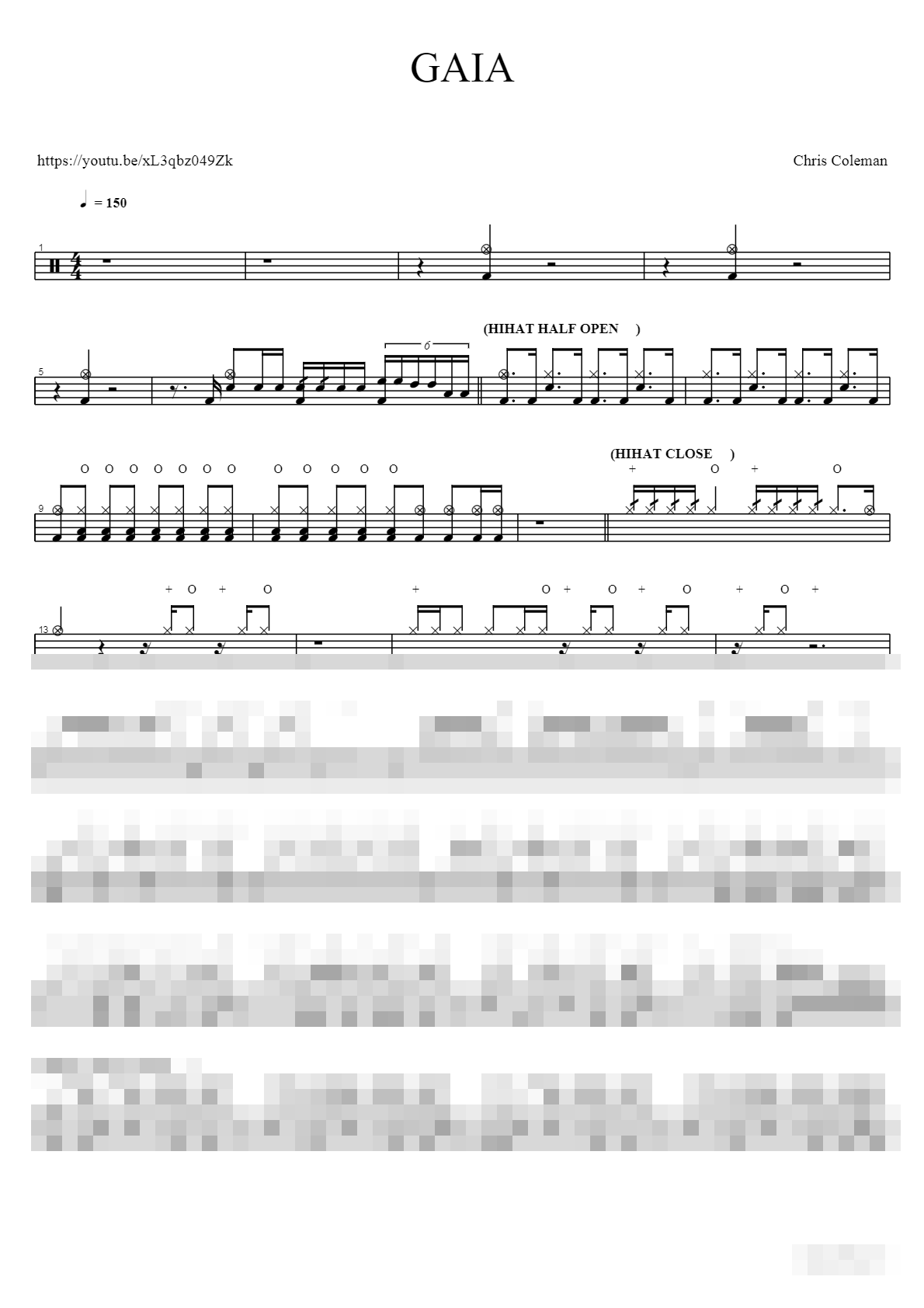 GAIA Sheet Music Preview