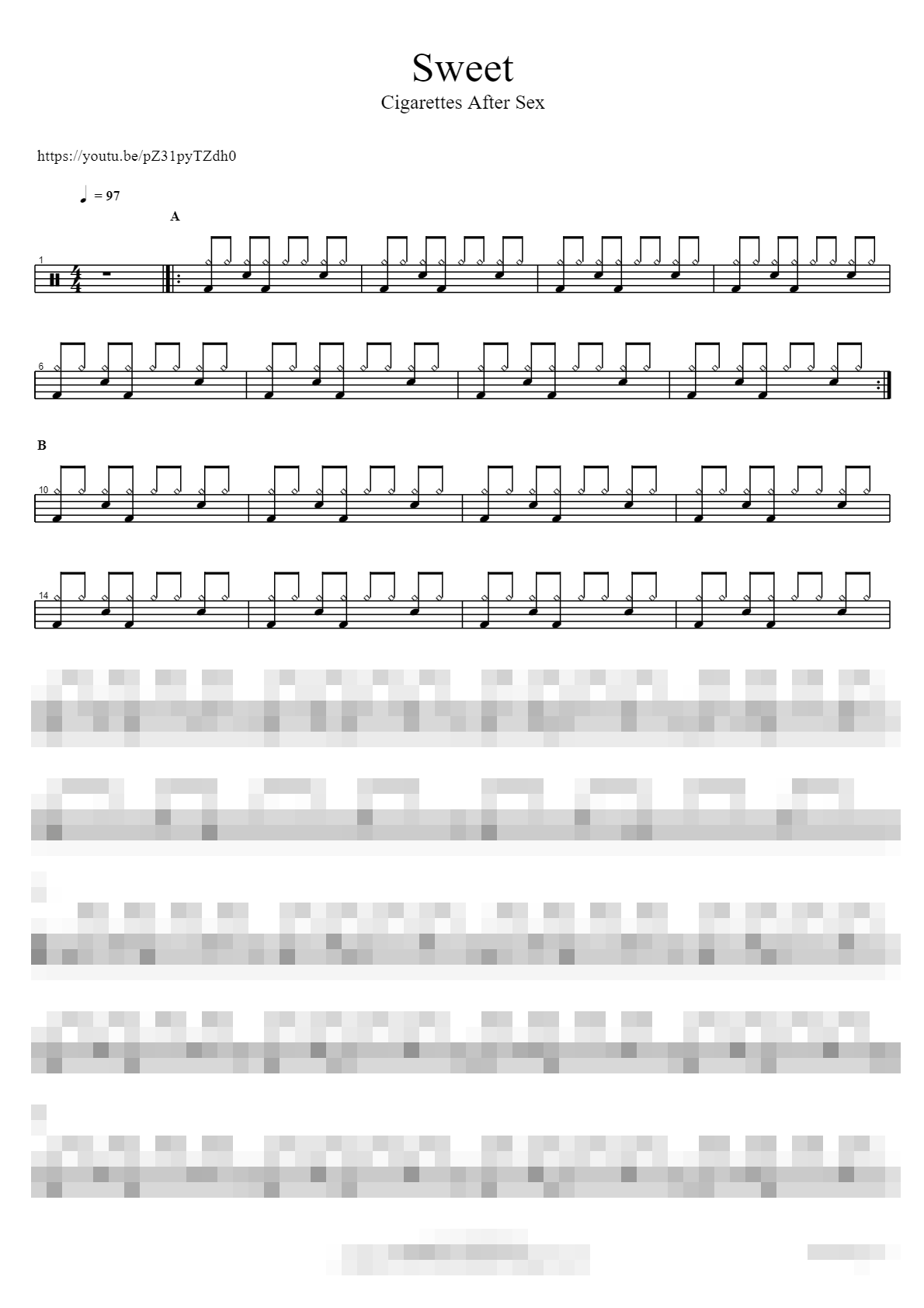 Sweet Sheet Music Preview