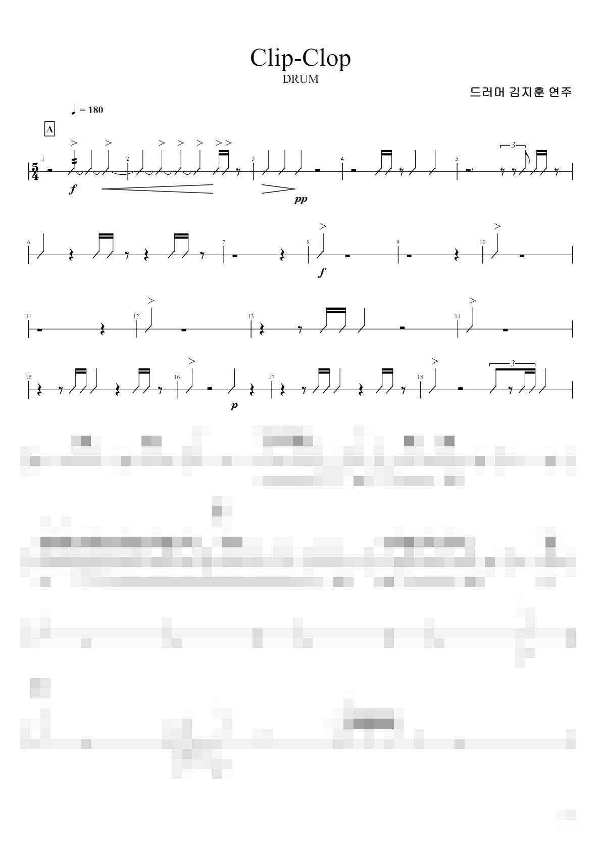 clop Sheet Music Preview