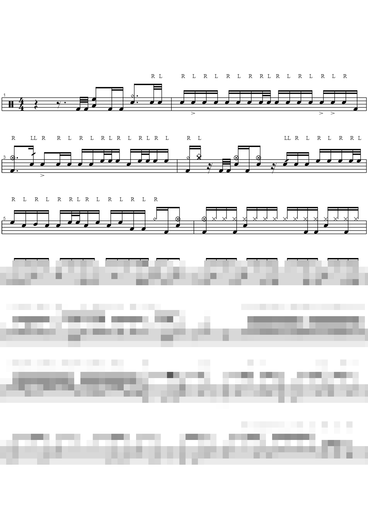 Quick Drumsolo Sheet Music Preview