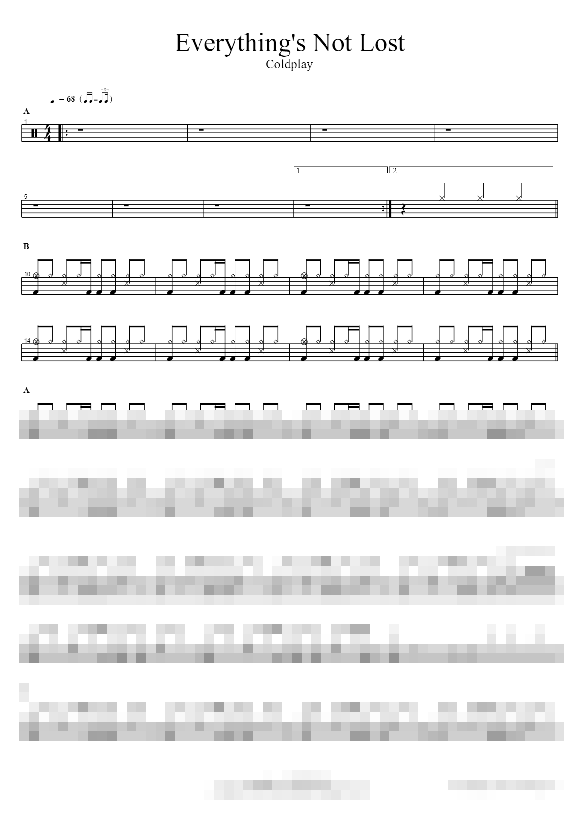 Everything's Not Lost Sheet Music Preview