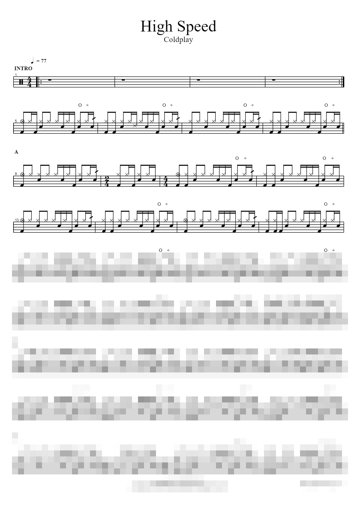 High Speed Sheet Music Preview