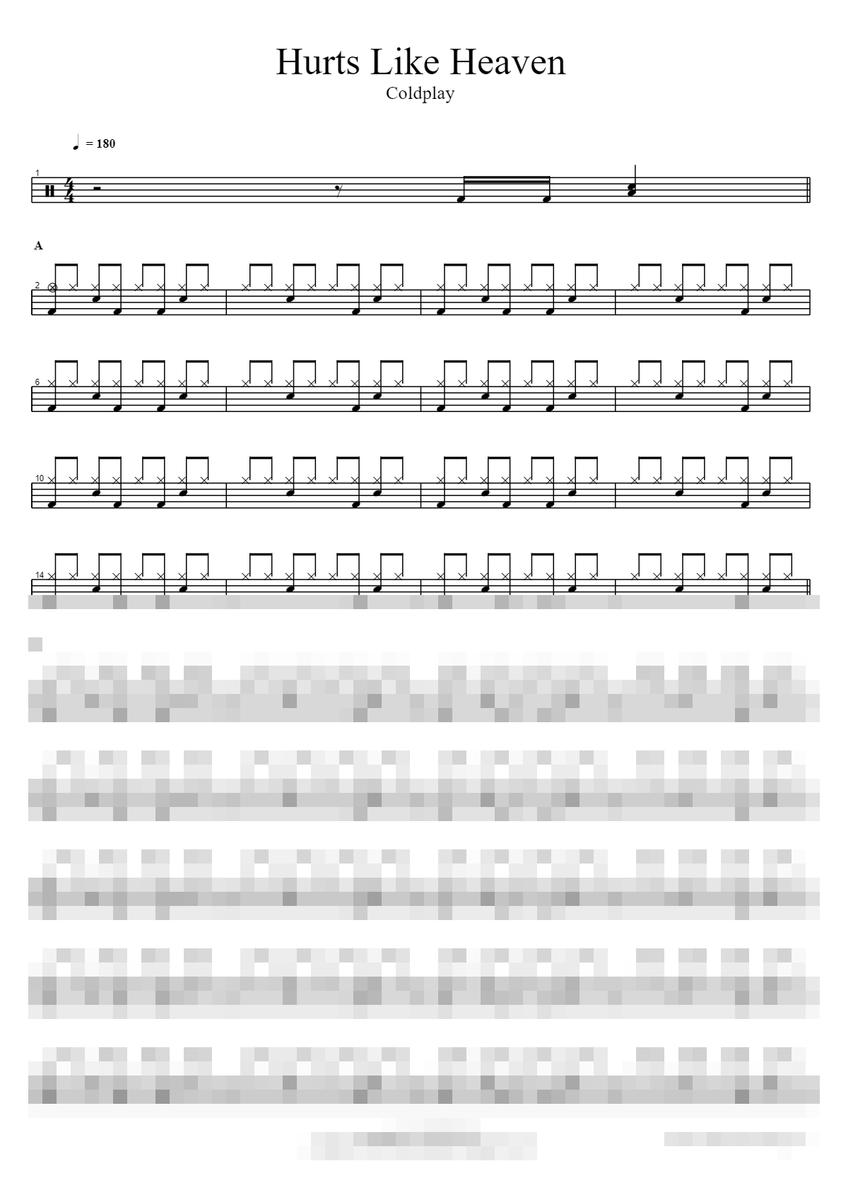 Hurts Like Heaven Sheet Music Preview