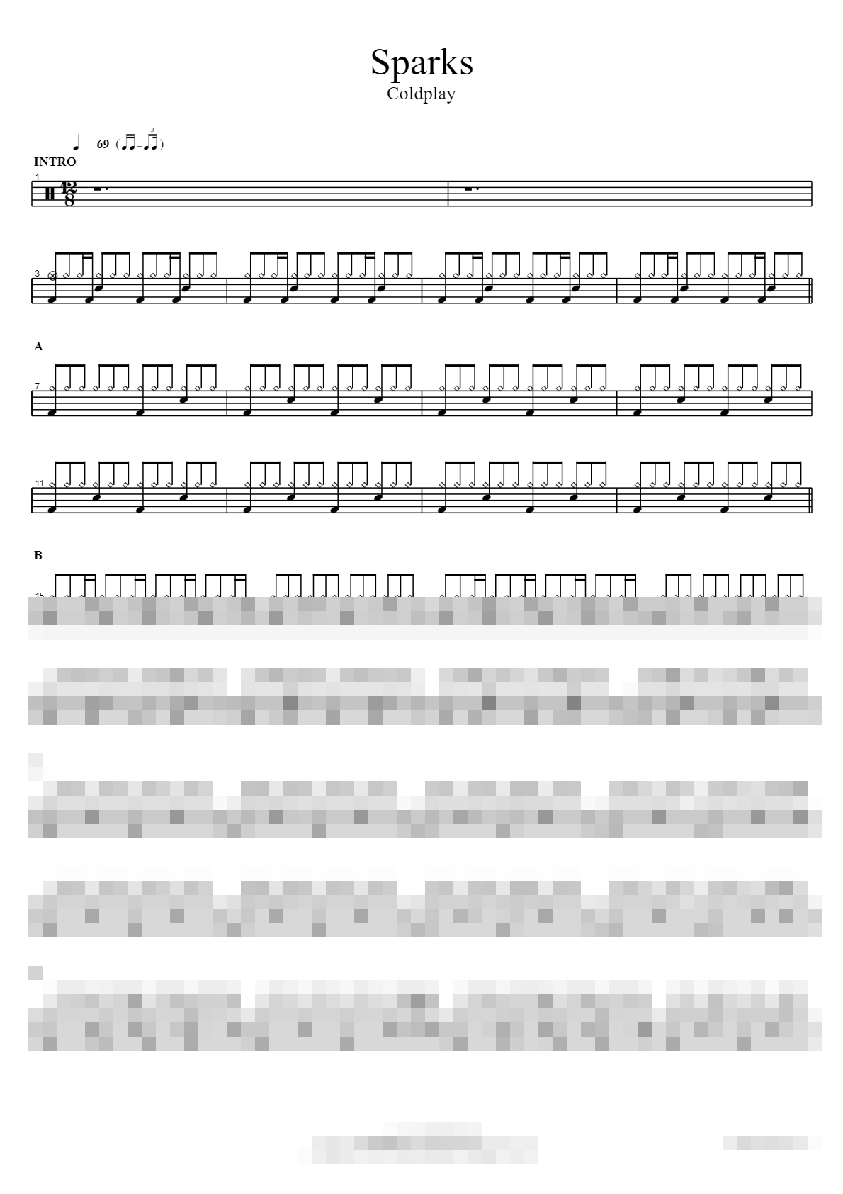 Sparks Sheet Music Preview