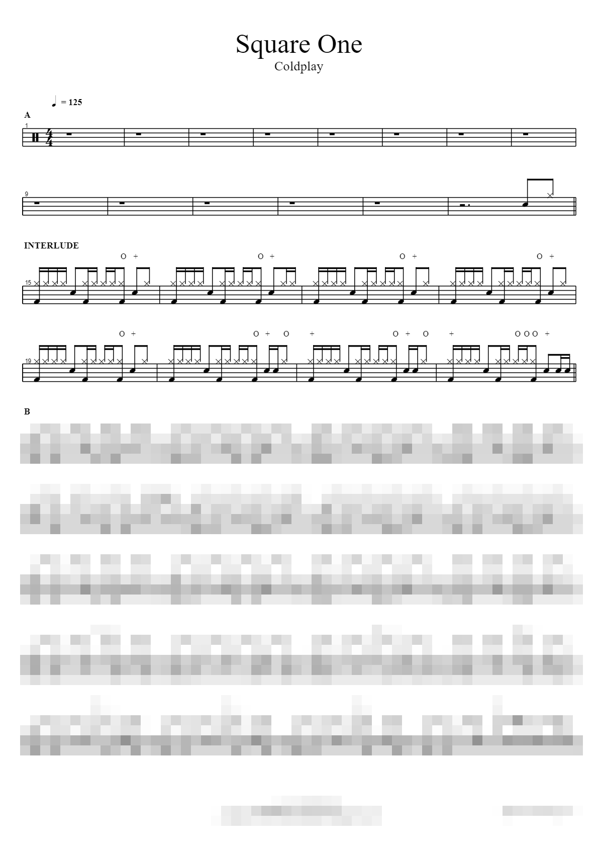 Square One Sheet Music Preview