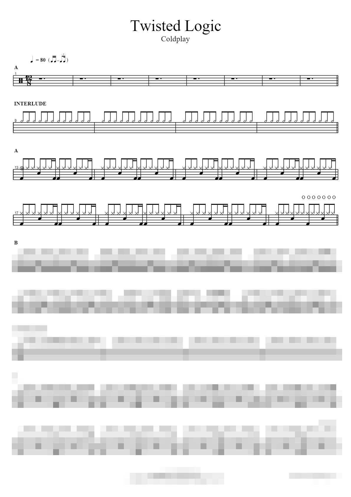 Twisted Logic Sheet Music Preview