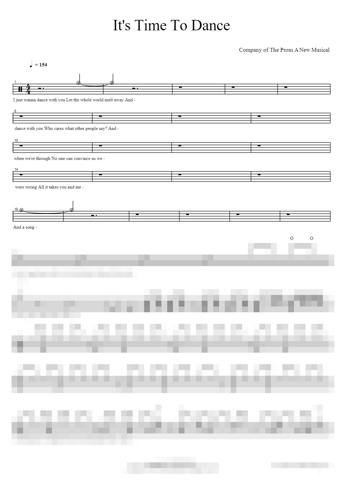 It's Time To Dance Sheet Music Preview