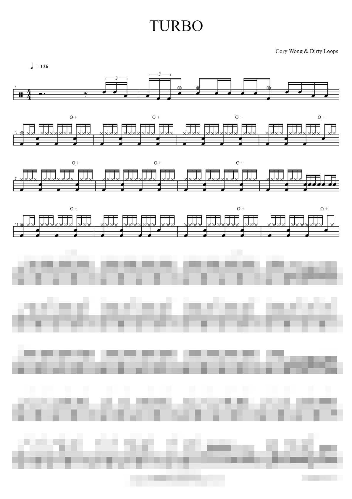TURBO Sheet Music Preview