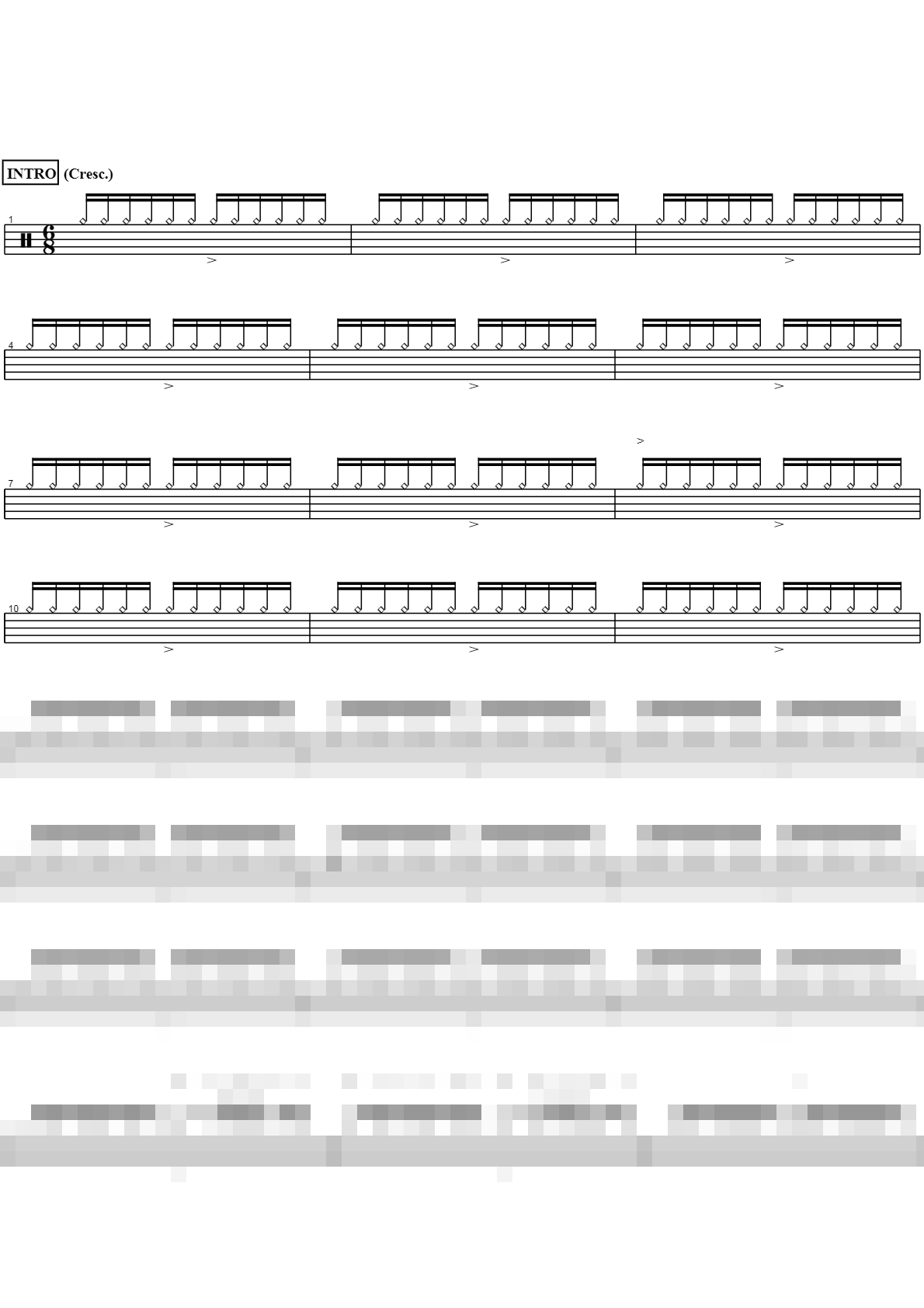 Bullets Sheet Music Preview