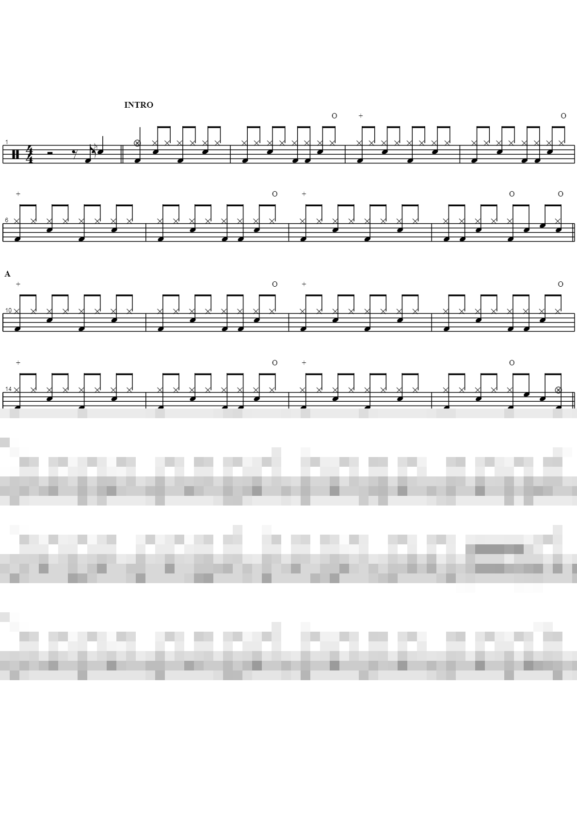 dave weckl play along Track No01 Sheet Music Preview