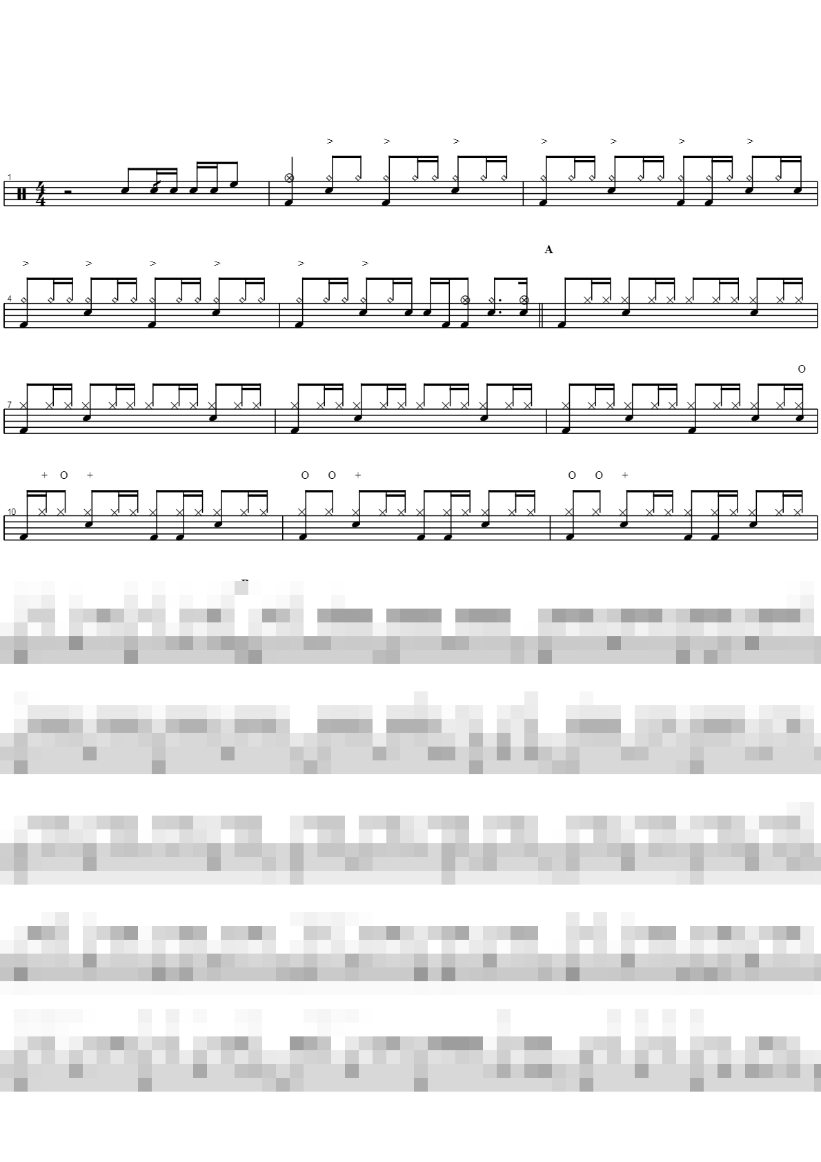 dave weckl play along Track No03 Sheet Music Preview