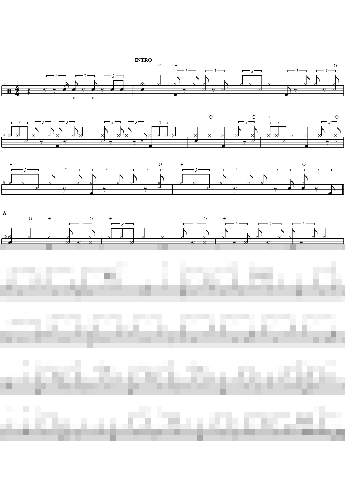 dave weckl play along Track No06 Sheet Music Preview