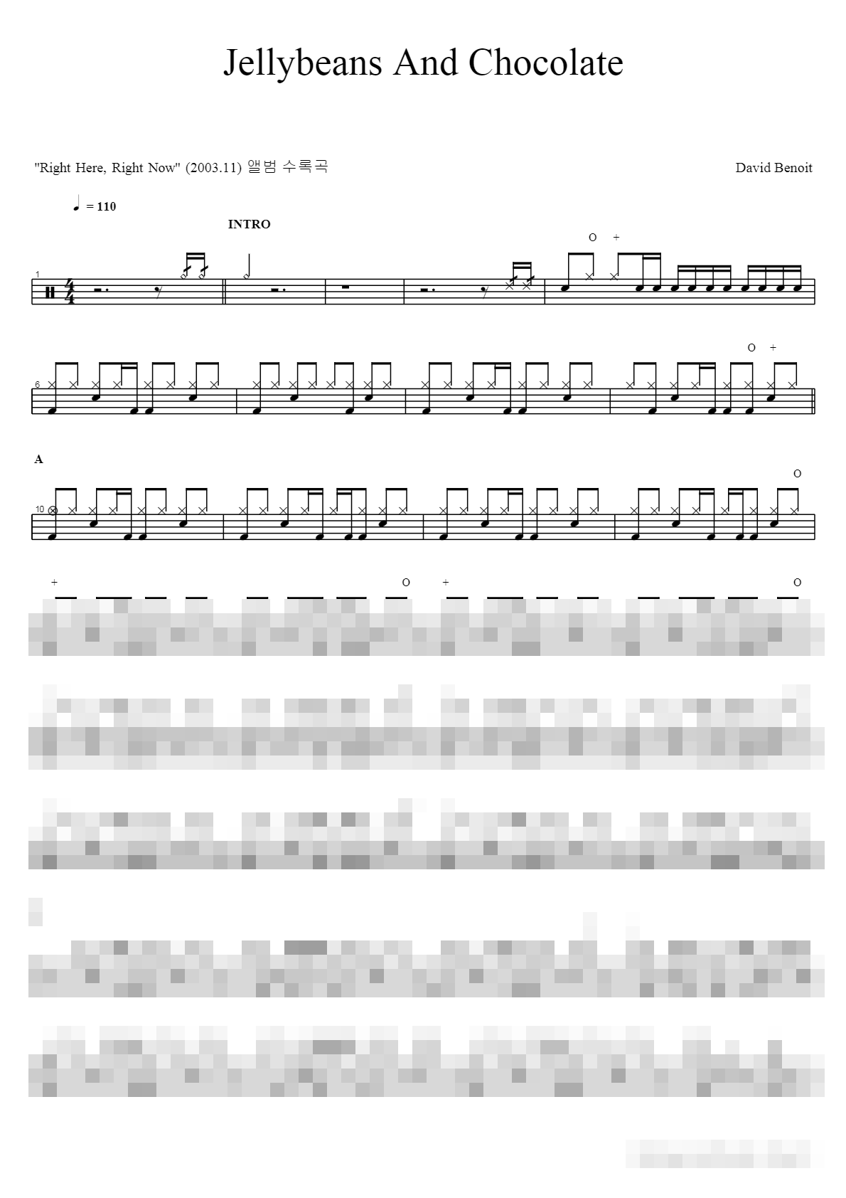 Jellybeans And Chocolate Sheet Music Preview