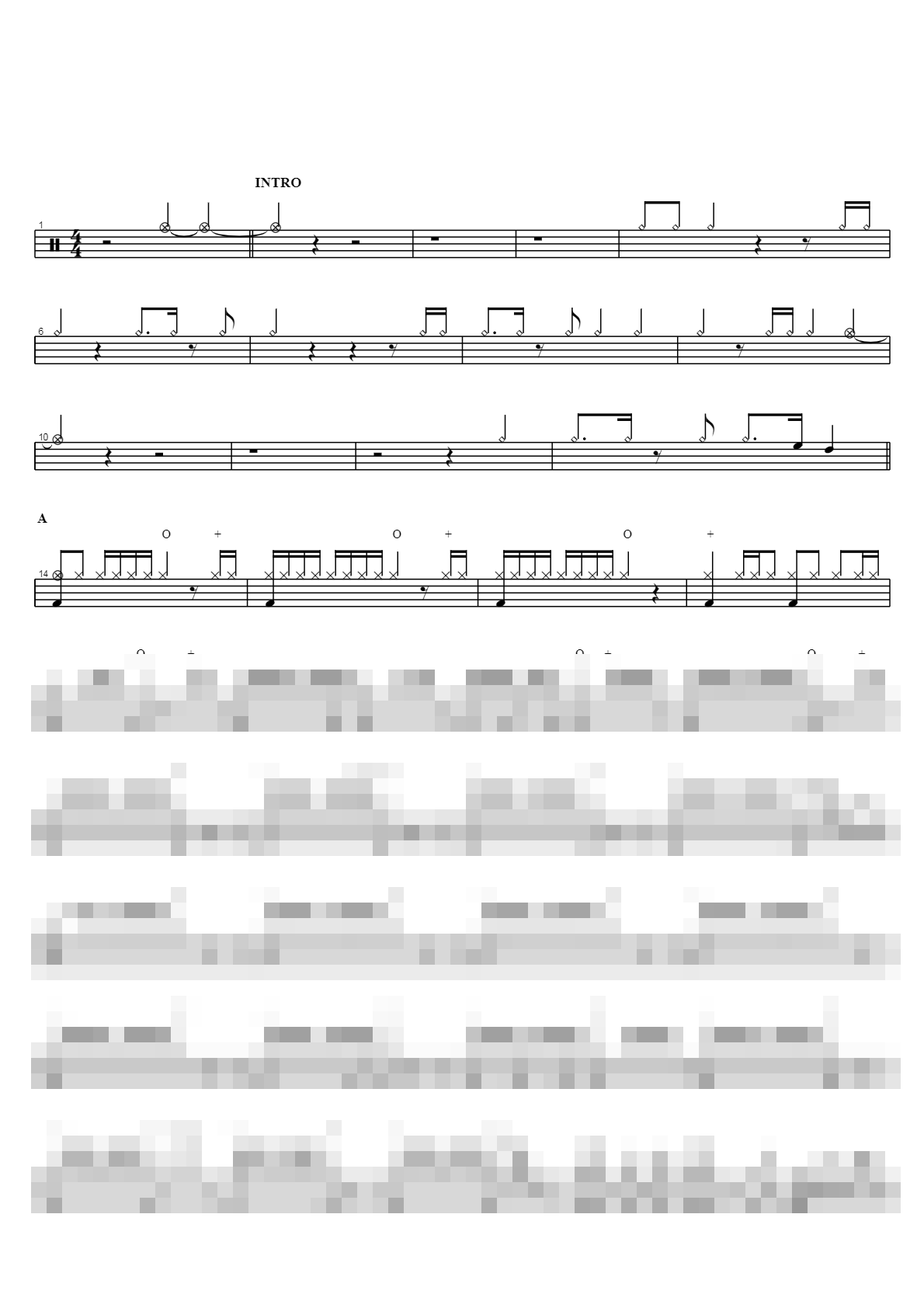 Reunion Sheet Music Preview