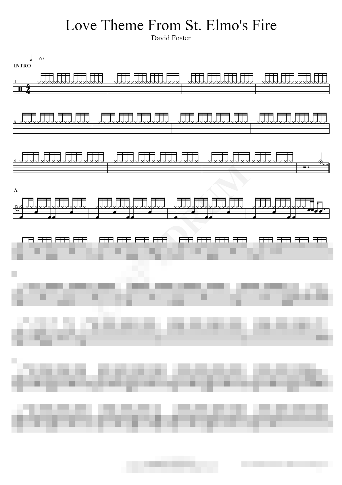 Love Theme From St. Elmo's Fire Sheet Music Preview