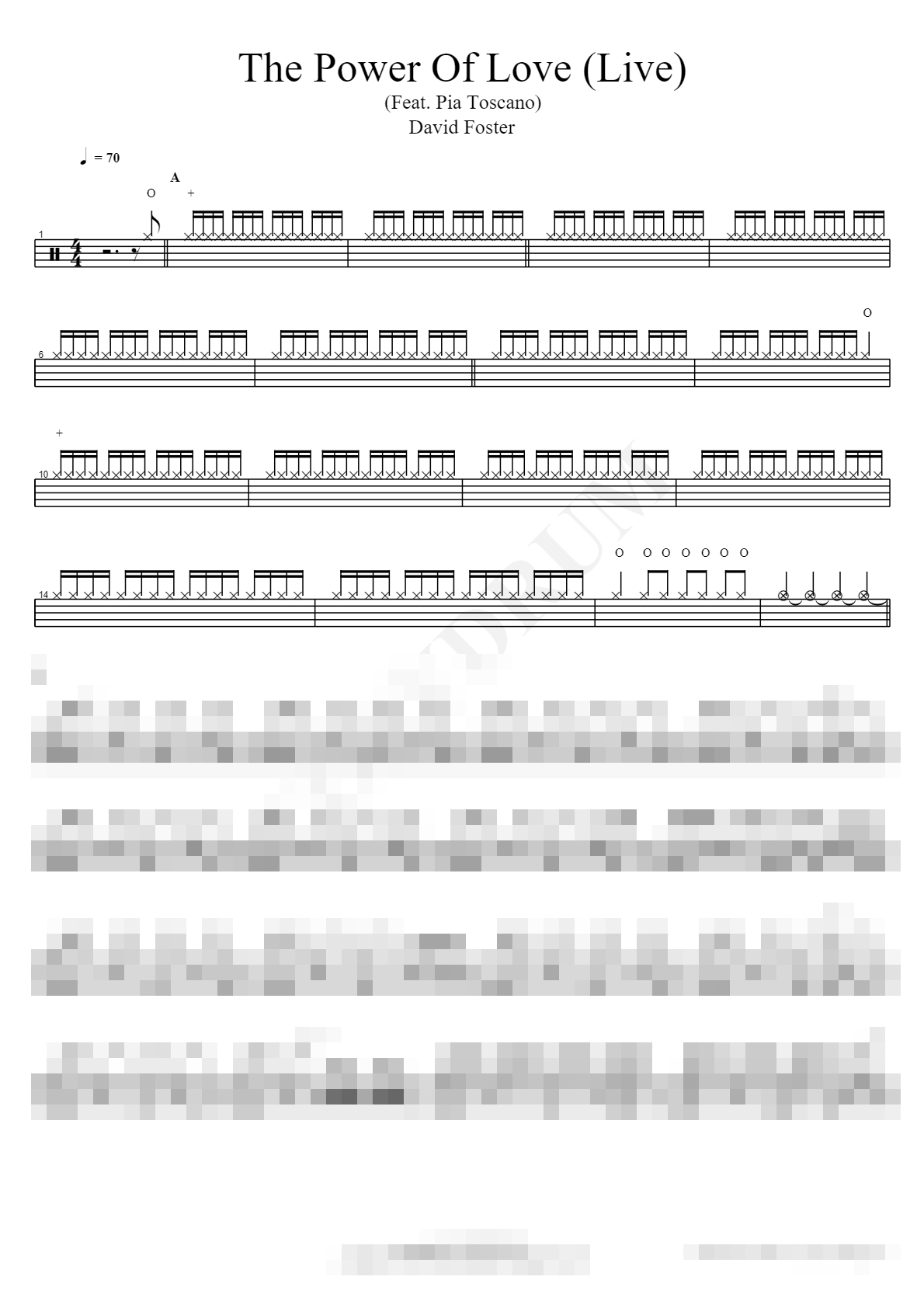 The Power Of Love (Live) (Feat. Pia Toscano) Sheet Music Preview