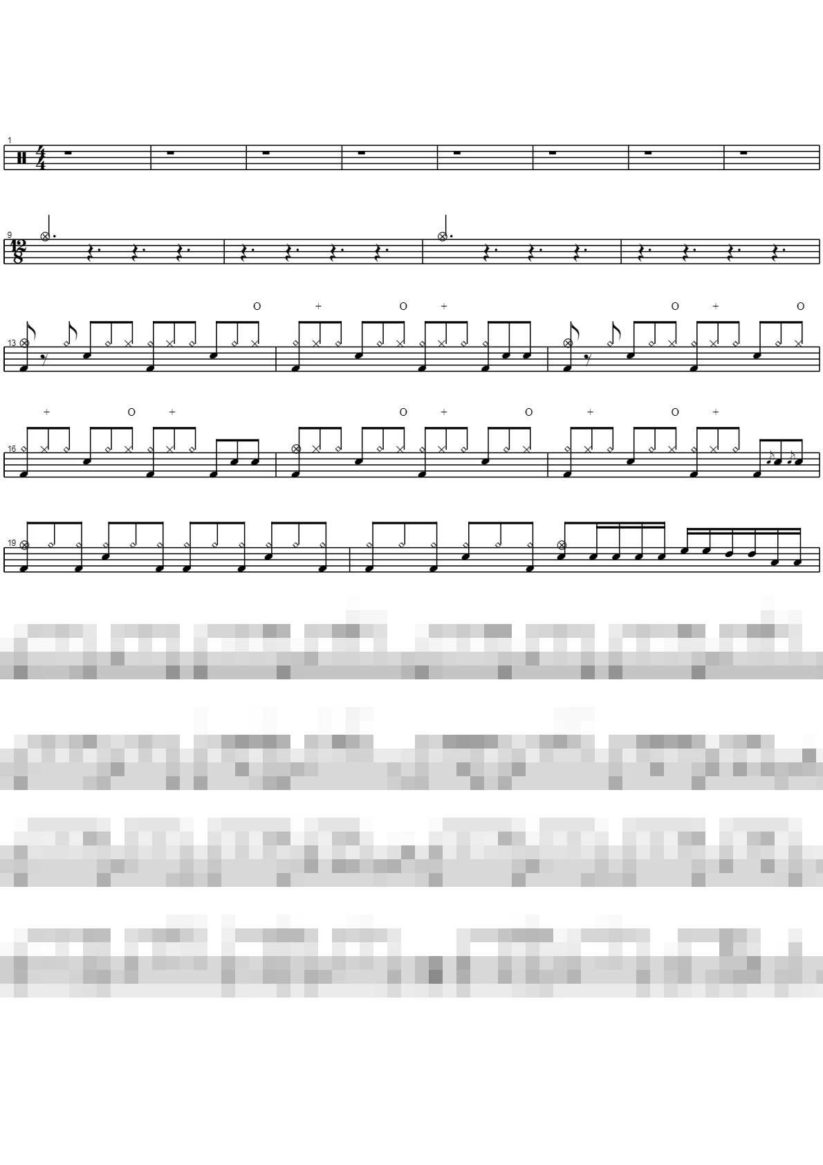 Hells Kitchen Sheet Music Preview