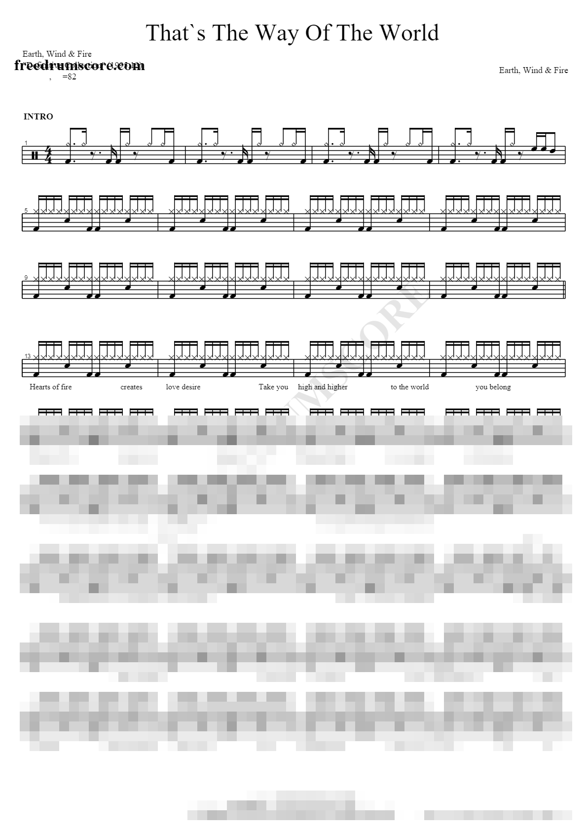 Thats The Way Of The World Sheet Music Preview