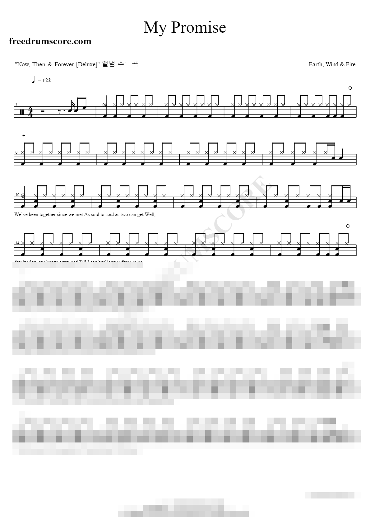 My Promise Sheet Music Preview