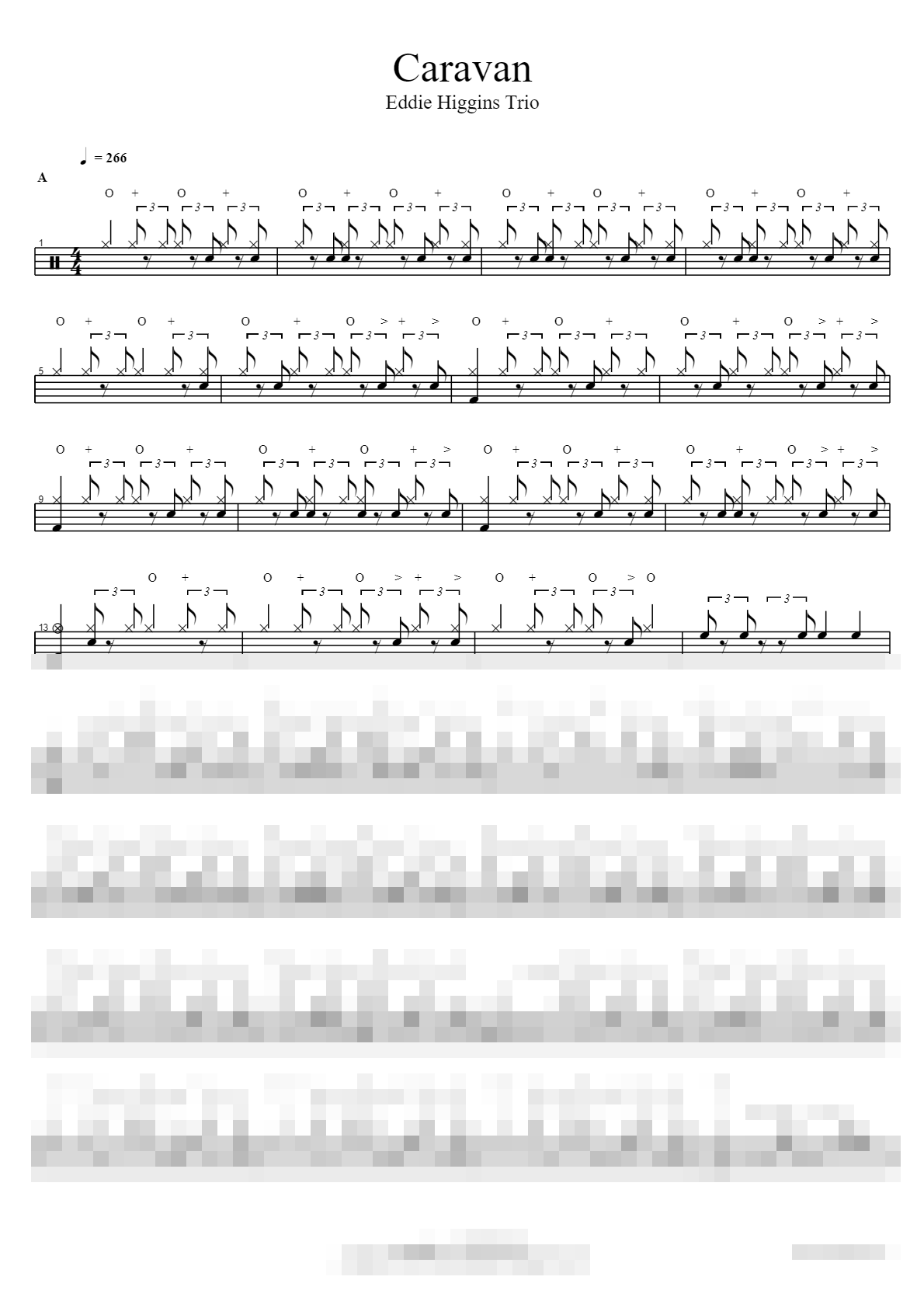 Caravan Sheet Music Preview